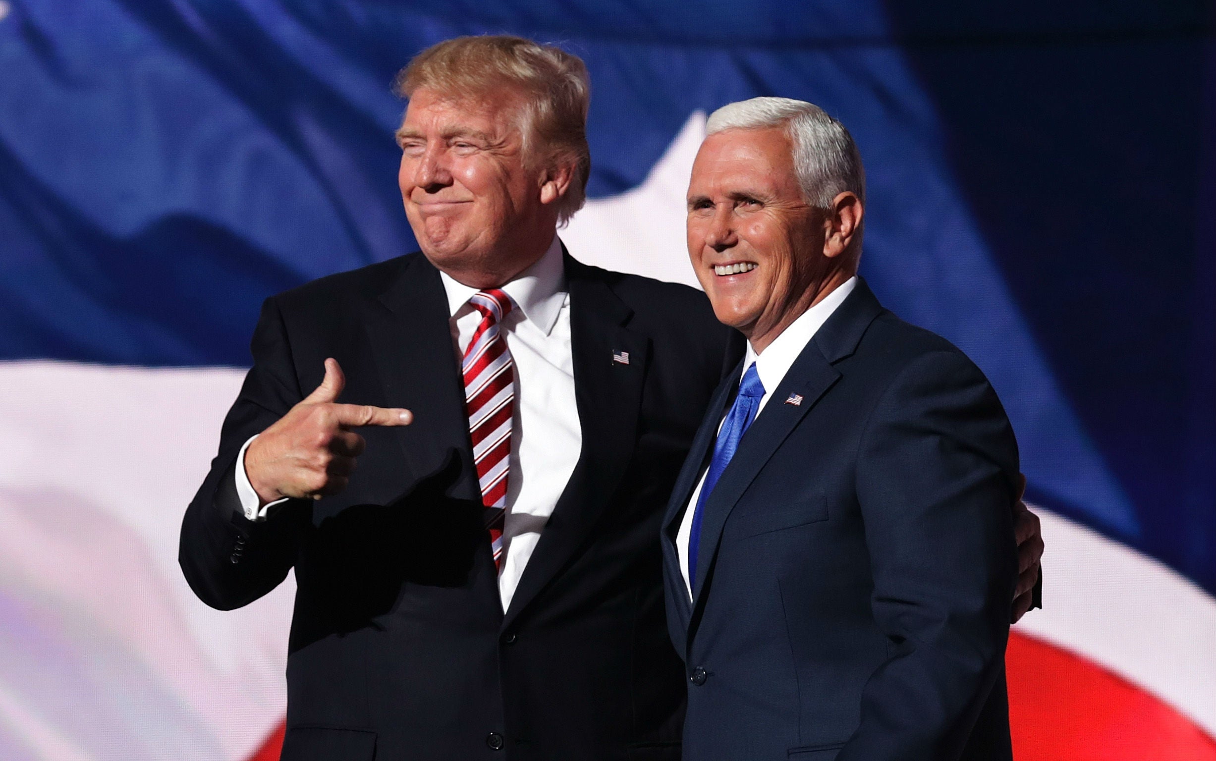 Mr Trump and Mr Pence have not engaged in a public spat - yet