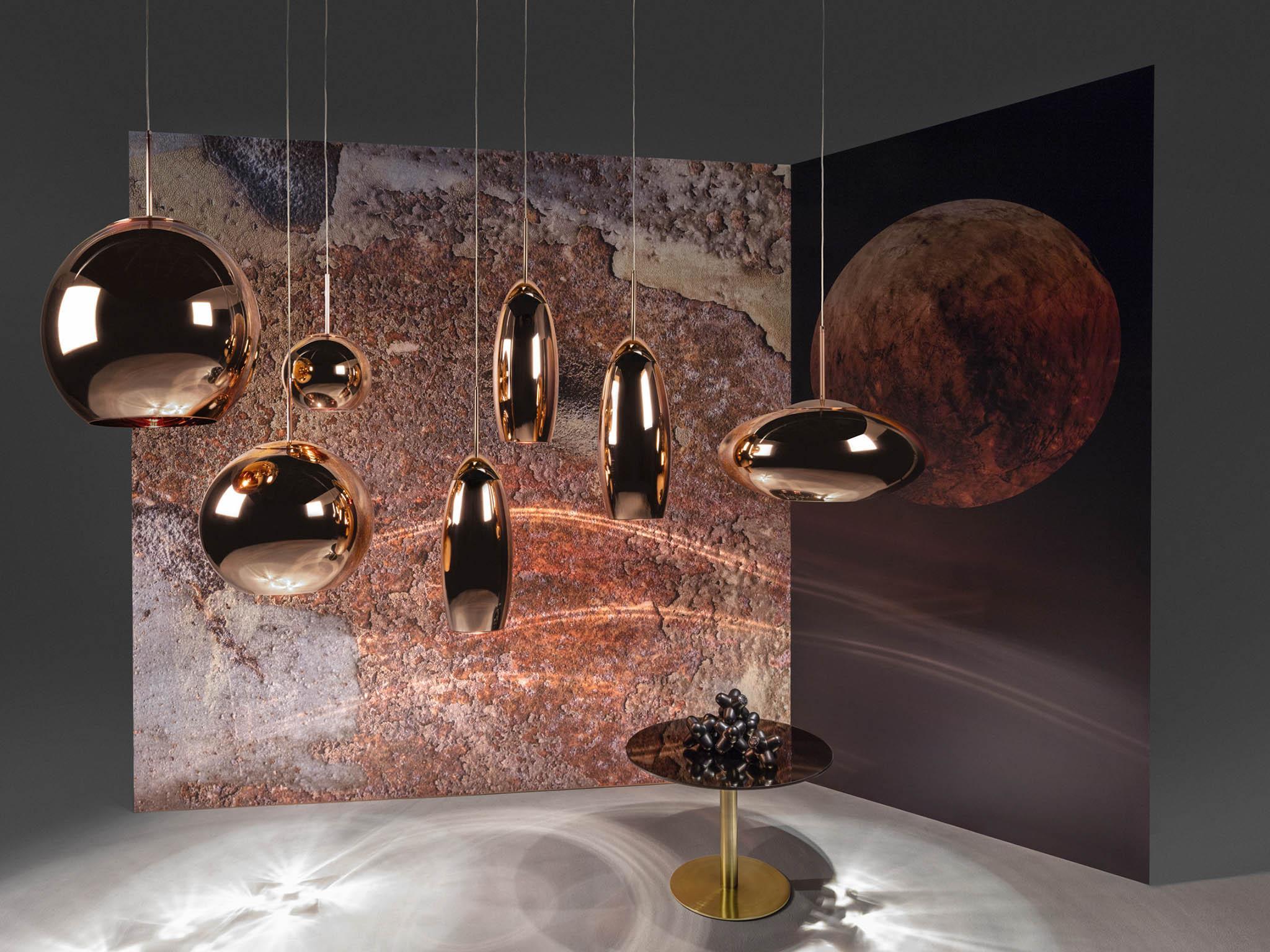 Tom Dixon's collection of copper lighting starts from £255