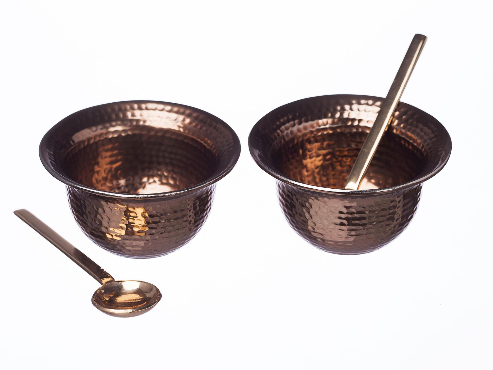 Just Slate hand beaten copper condiment set, £26.00