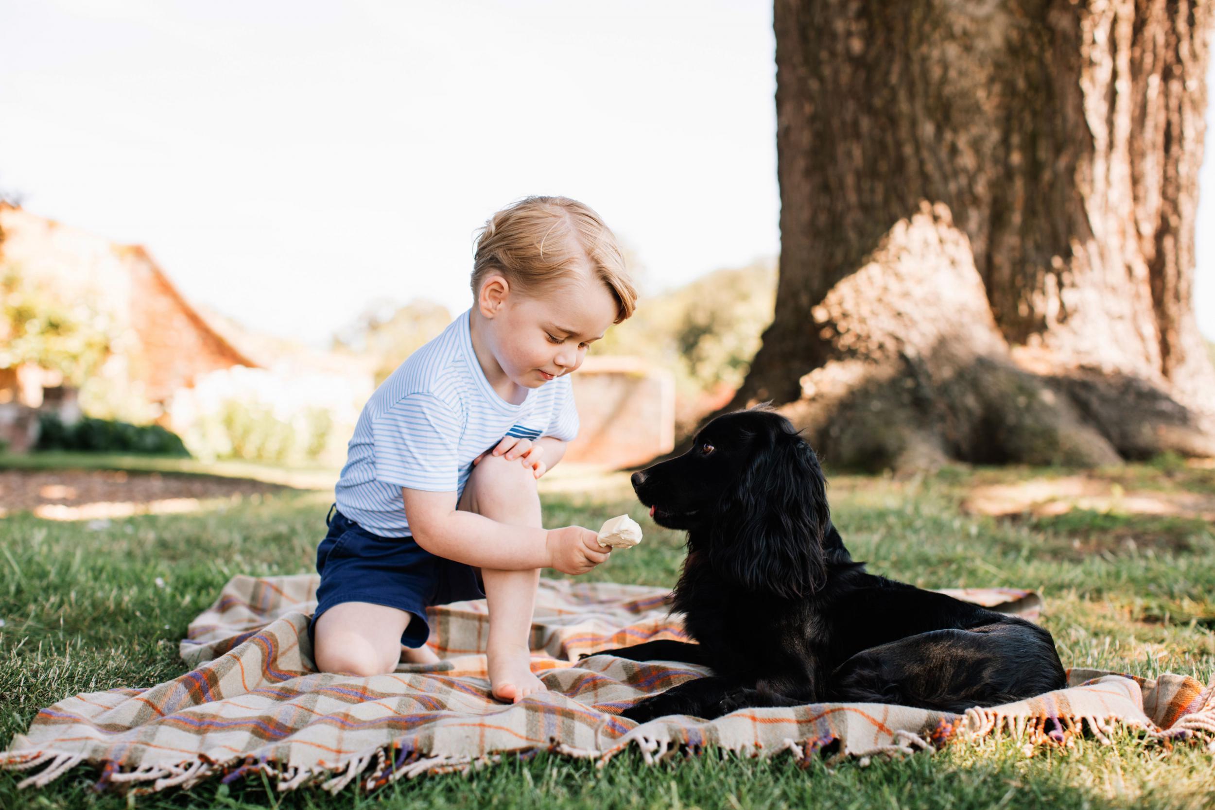 Prince George on his third birthday