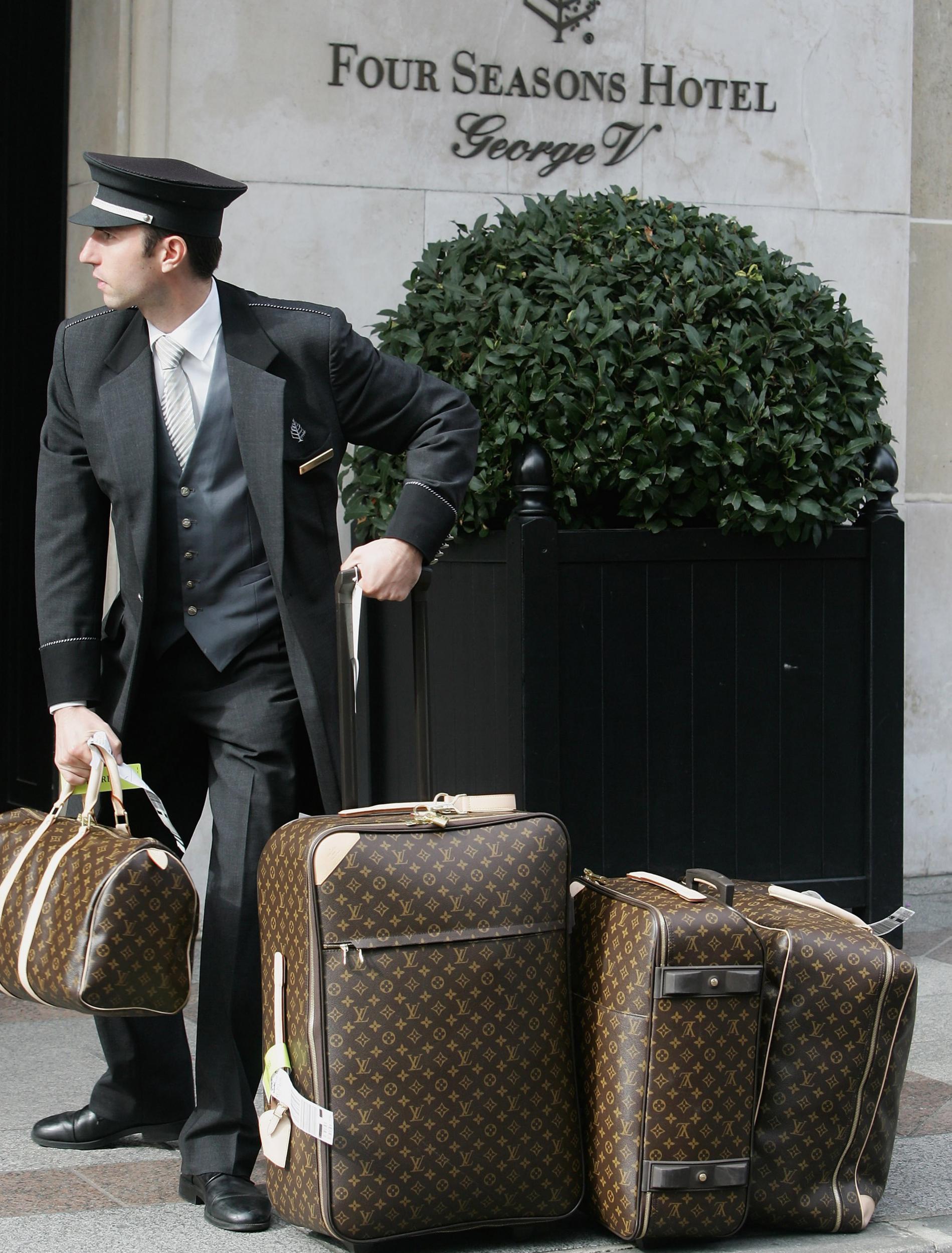 Thanks to Newson's innovation, travellers no longer need a porter trailing behind them to handle their LV luggage
