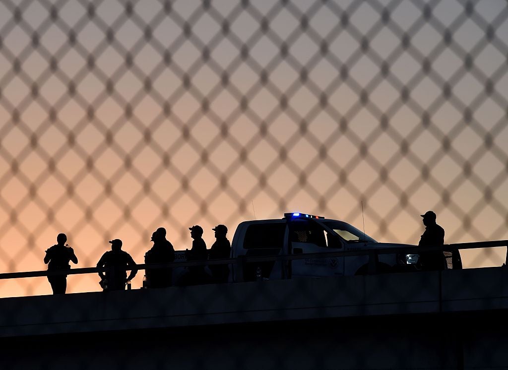 US Border Patrol agents in El Paso.