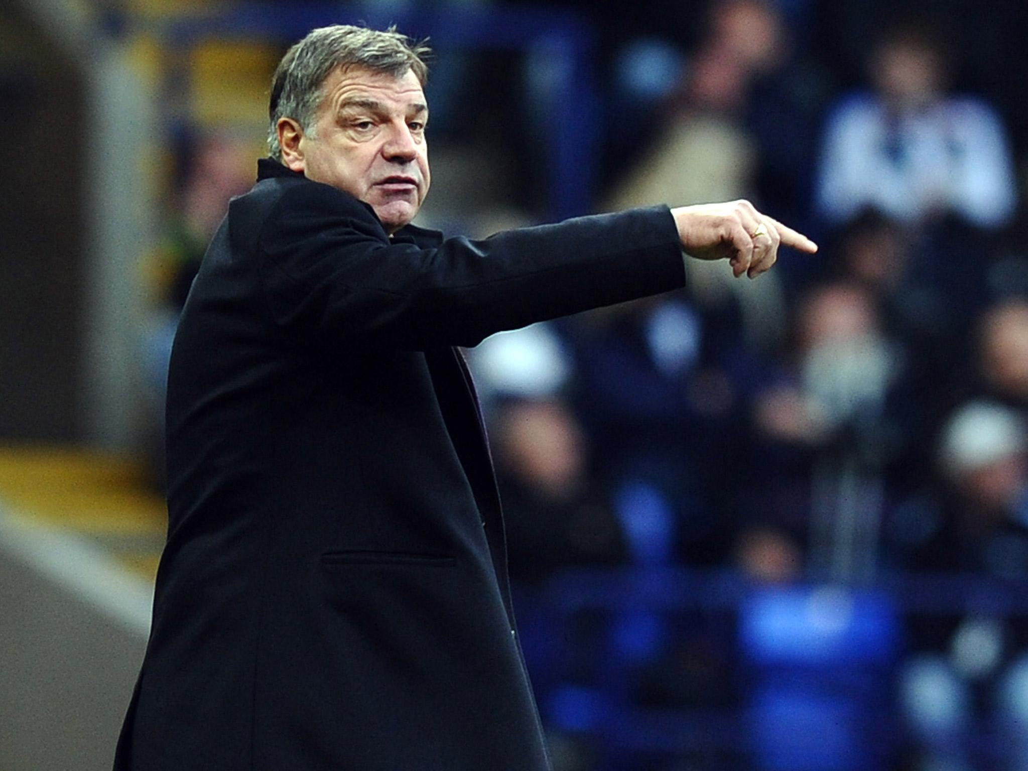 Incoming England manager Sam Allardyce