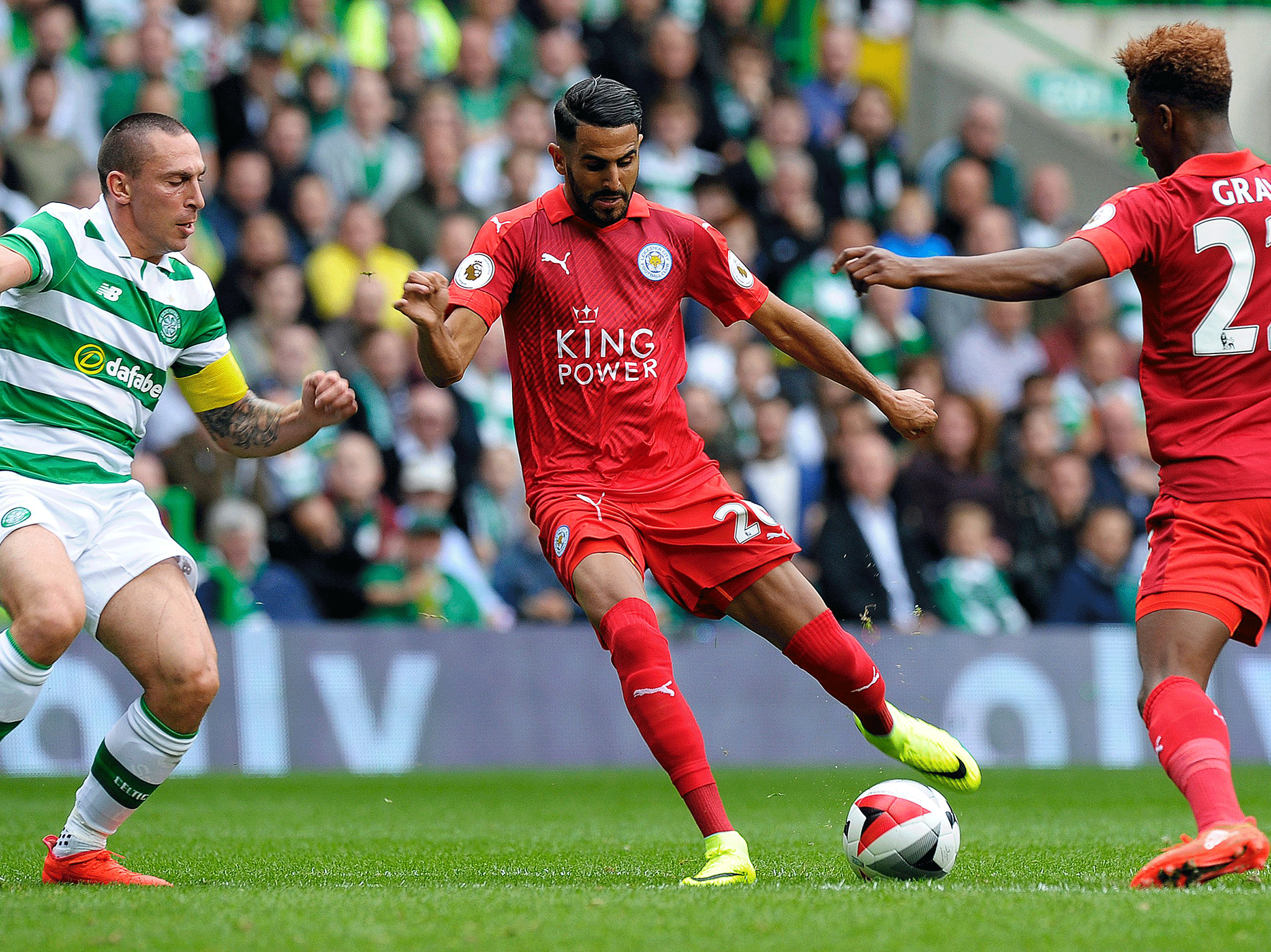 Riyad Mahrez was in sublime form for Leicester last night