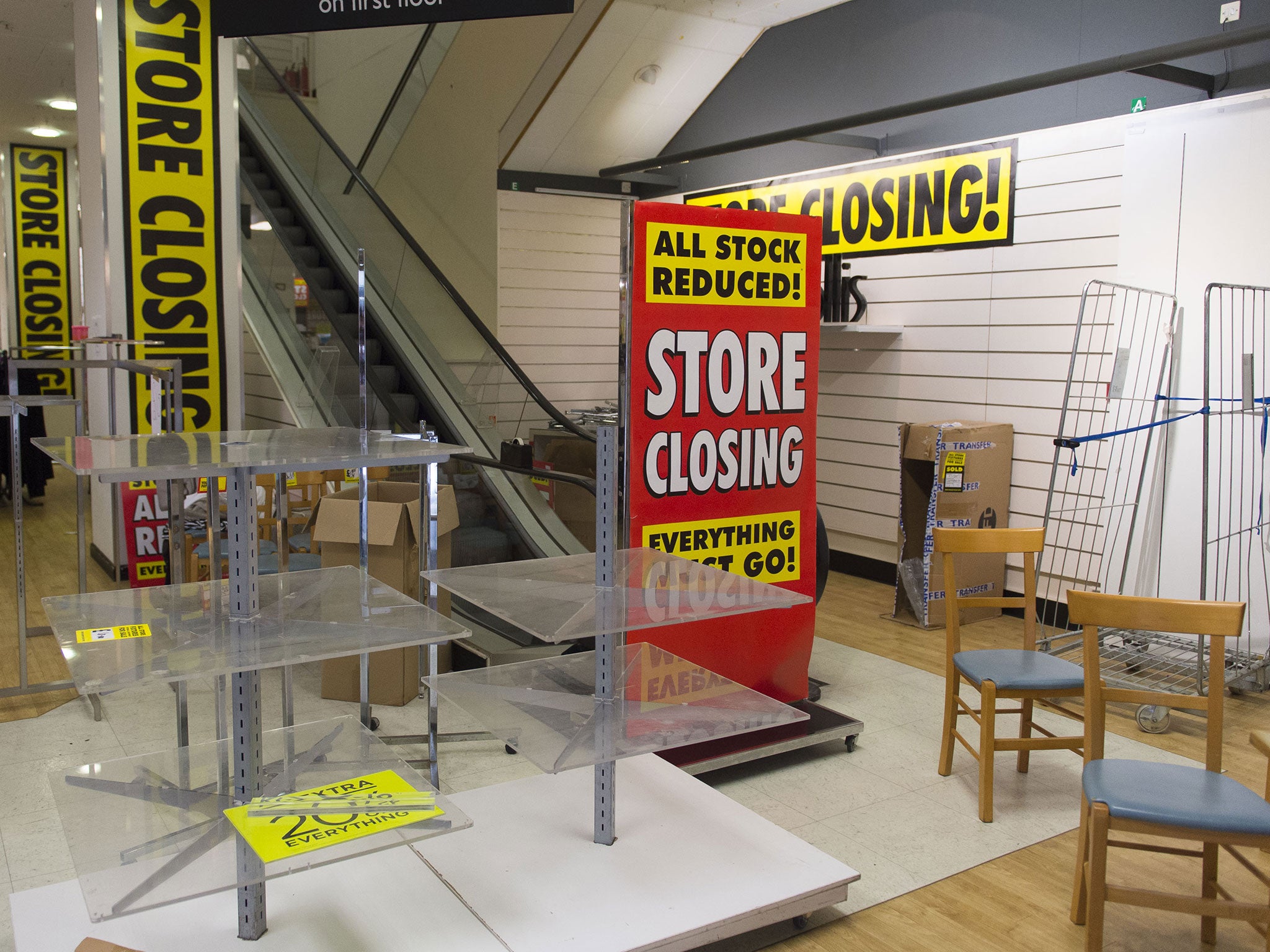 &#13;
BHS store in Newport, Wales. The remaining 88 stores are to be closed by 20 August &#13;