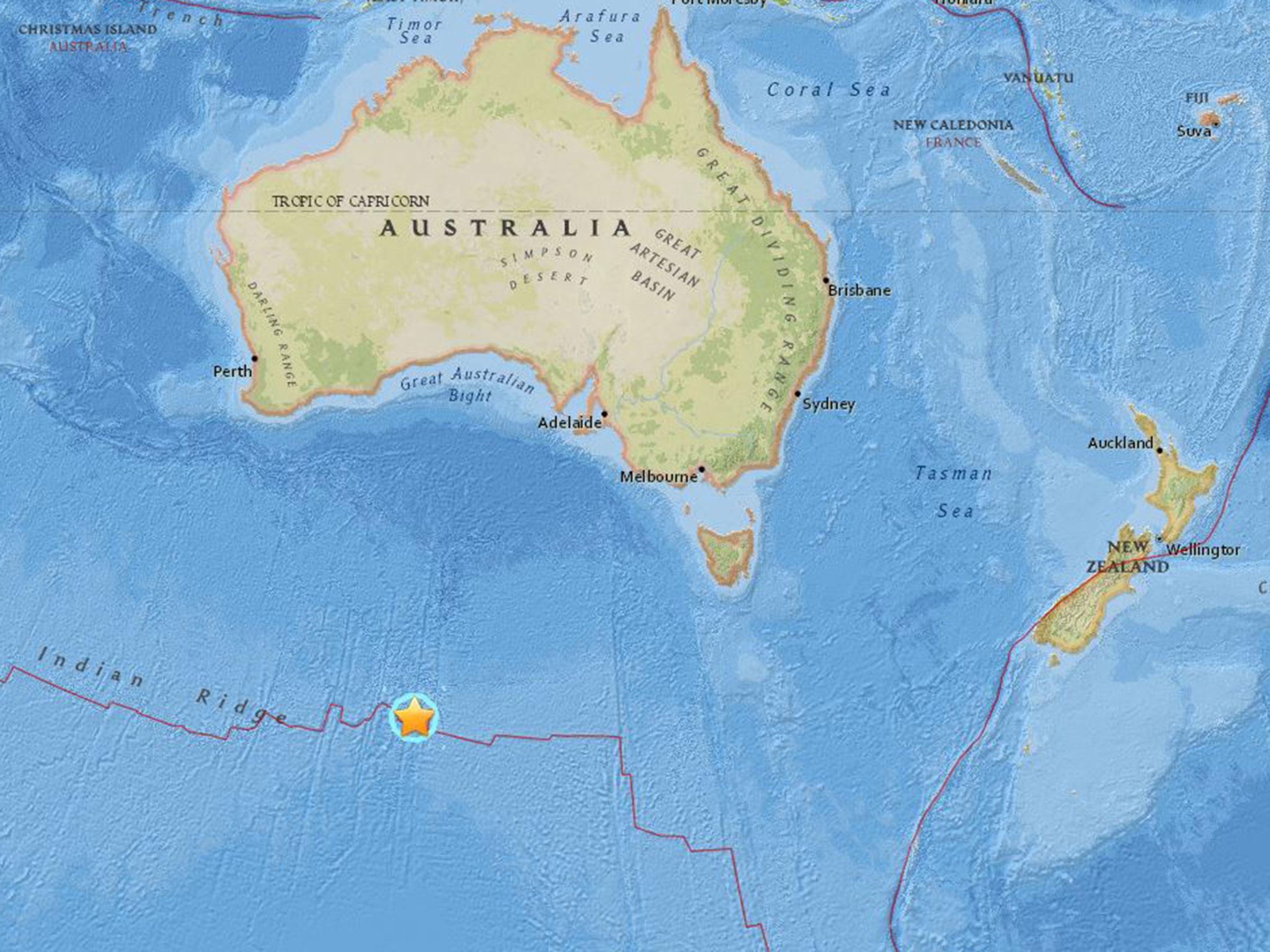 The US Geological Survey put the quake at 5.9, with a depth of 10km