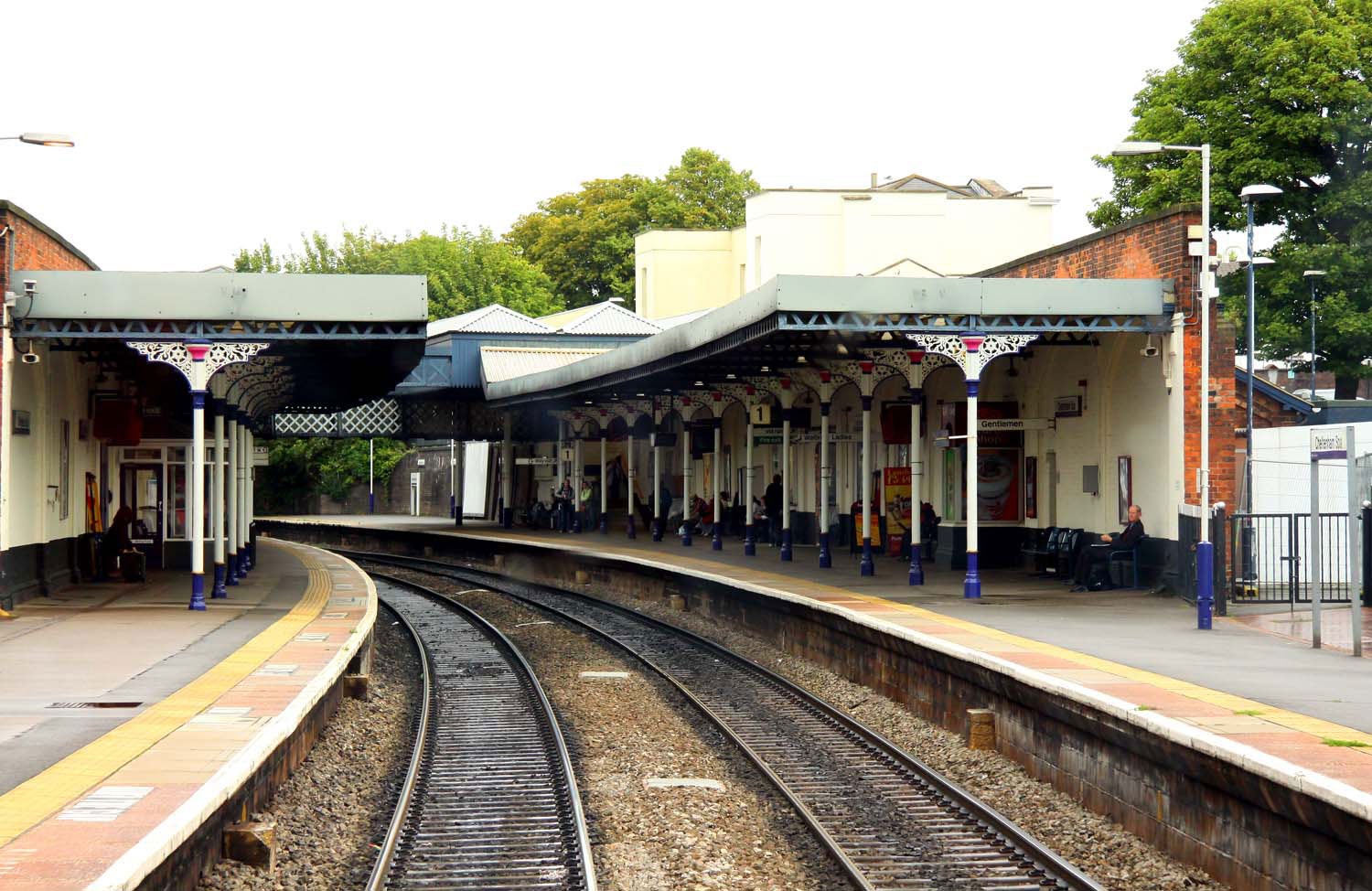 Trains were delayed outside of Cheltenham Spa station as armed police investigated