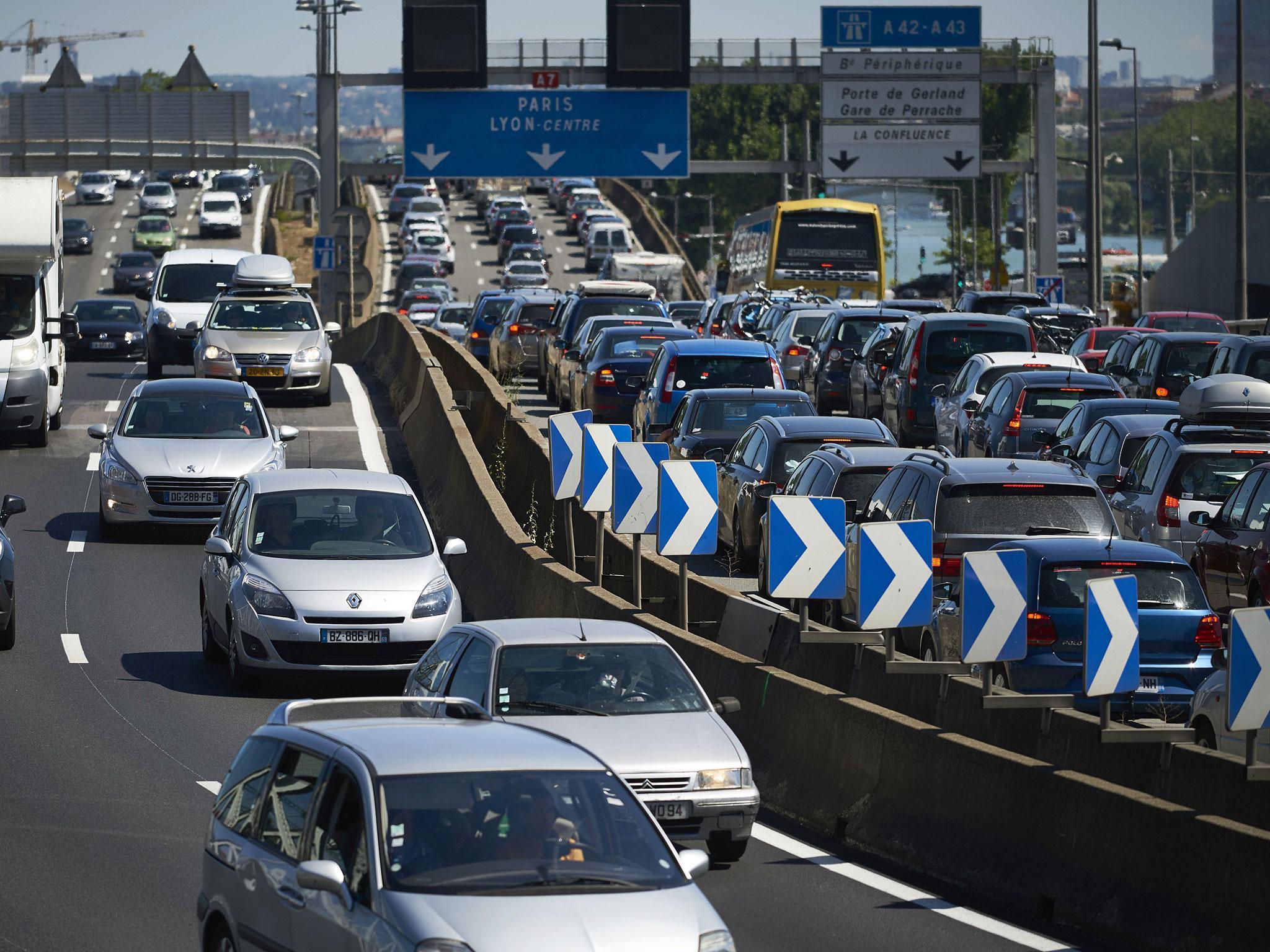 Motorists have been warned of ‘extremely dense’ traffic and ‘extremely difficult’ conditions for those heading south