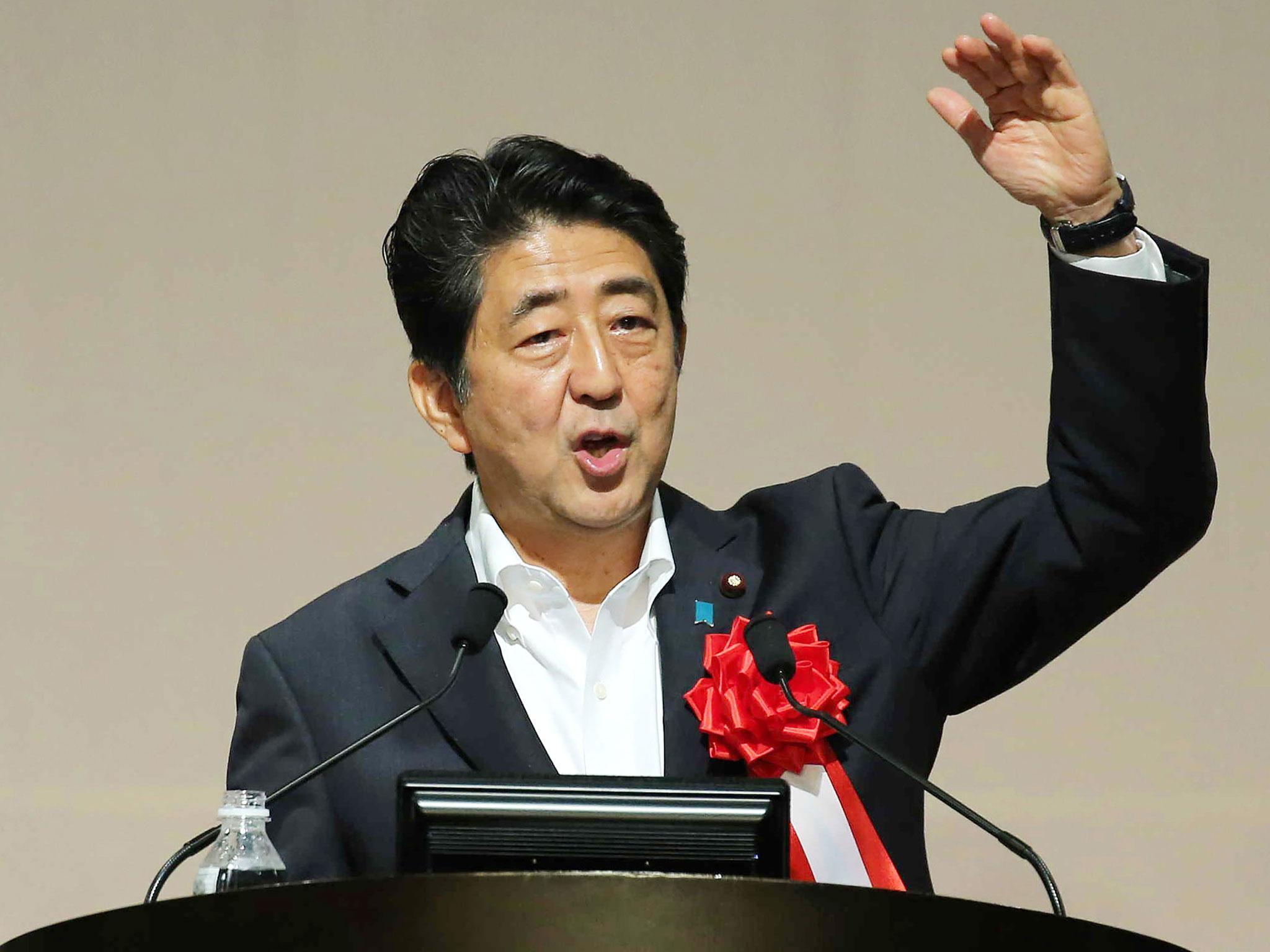 Japanese Prime Minister Shinzo Abe (file photo)