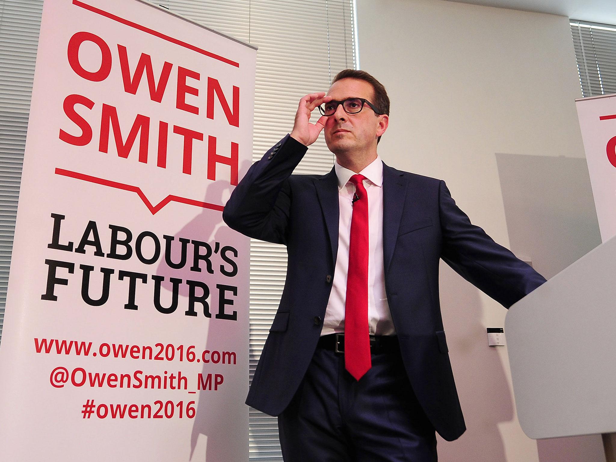 Labour leadership contender Owen Smith speaks at the Knowledge Transfer Centre in Catcliffe