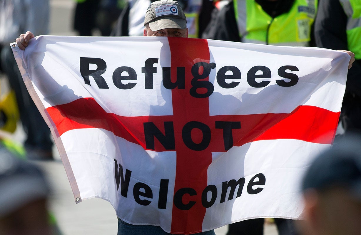 A demonstration in Dover in the run-up to the EU referendum (AFP/Getty)