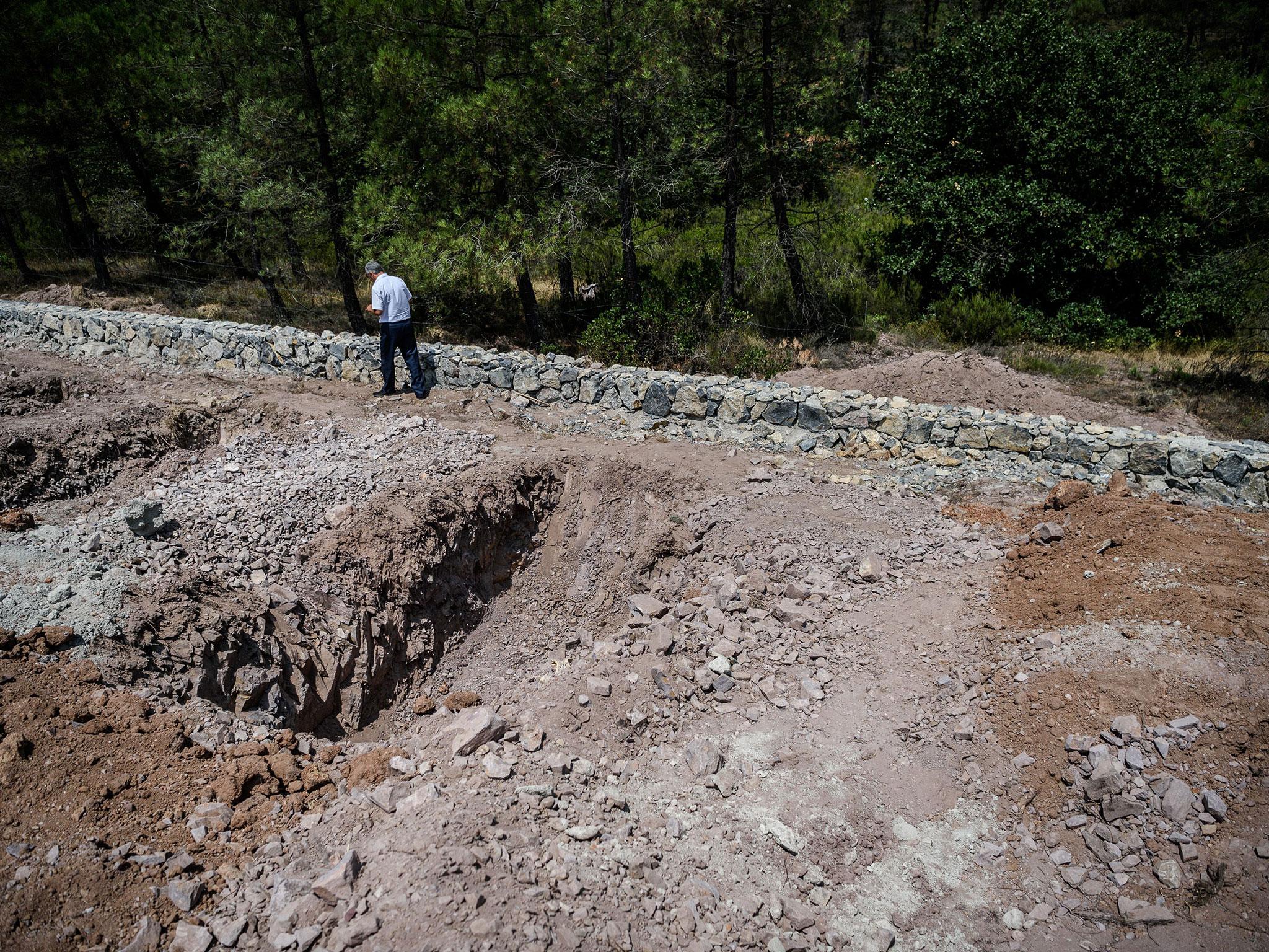 Unmarked graves at the site of Istanbul's 'Traitors' Cemetery'