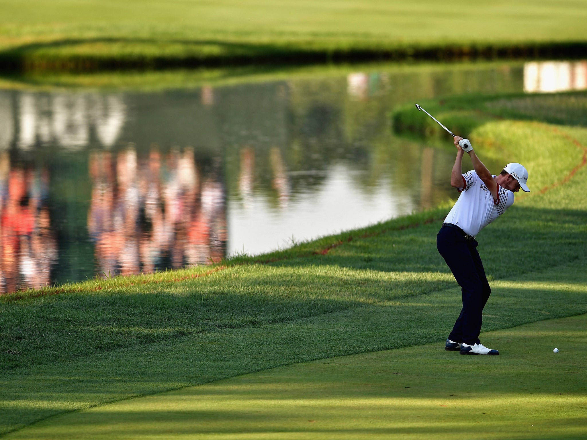 Jimmy Walker equalled the PGA Championship record for the lowest score at the halfway stage