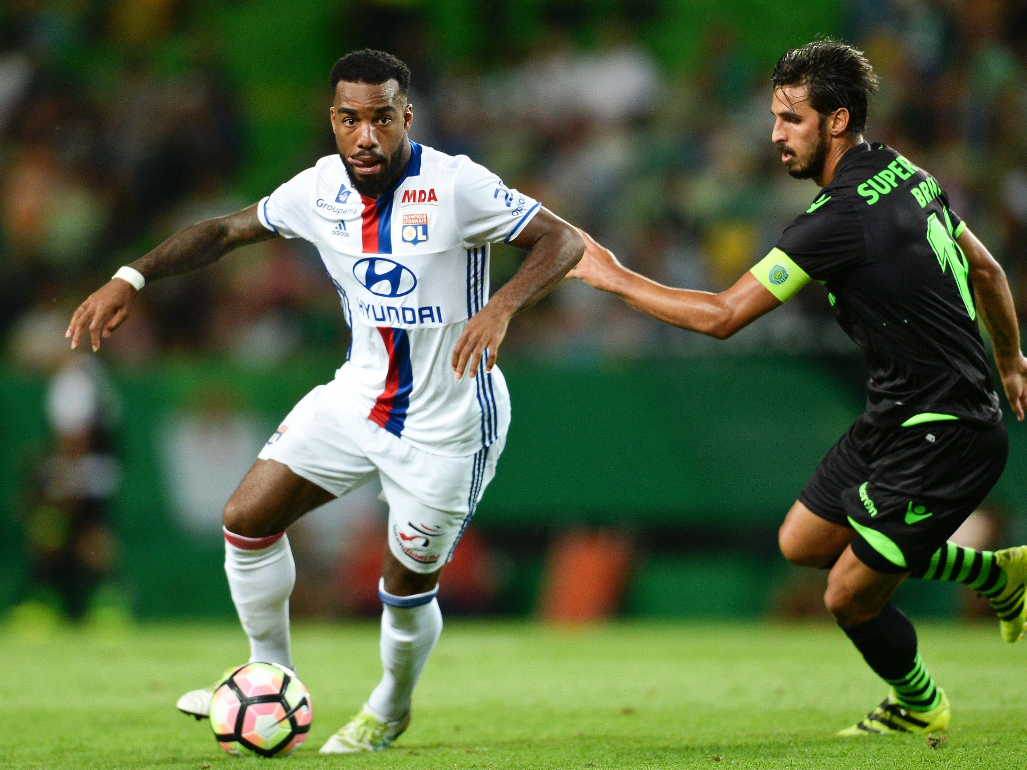 Arsenal target Lacazette returned to action for Lyon in the pre-season friendly against Sporting Lisbon