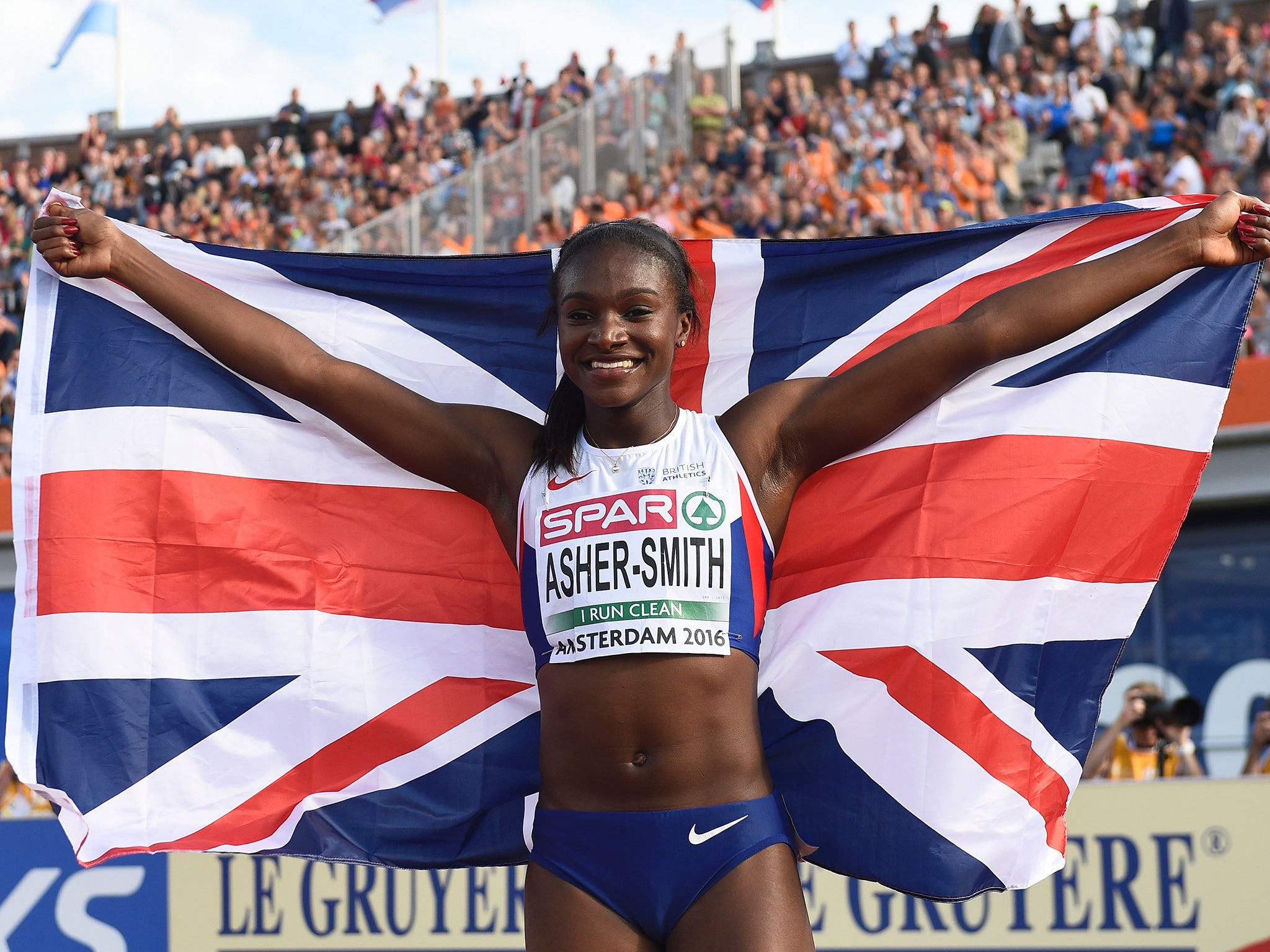 Asher-Smith was a kit carrier at London 2012