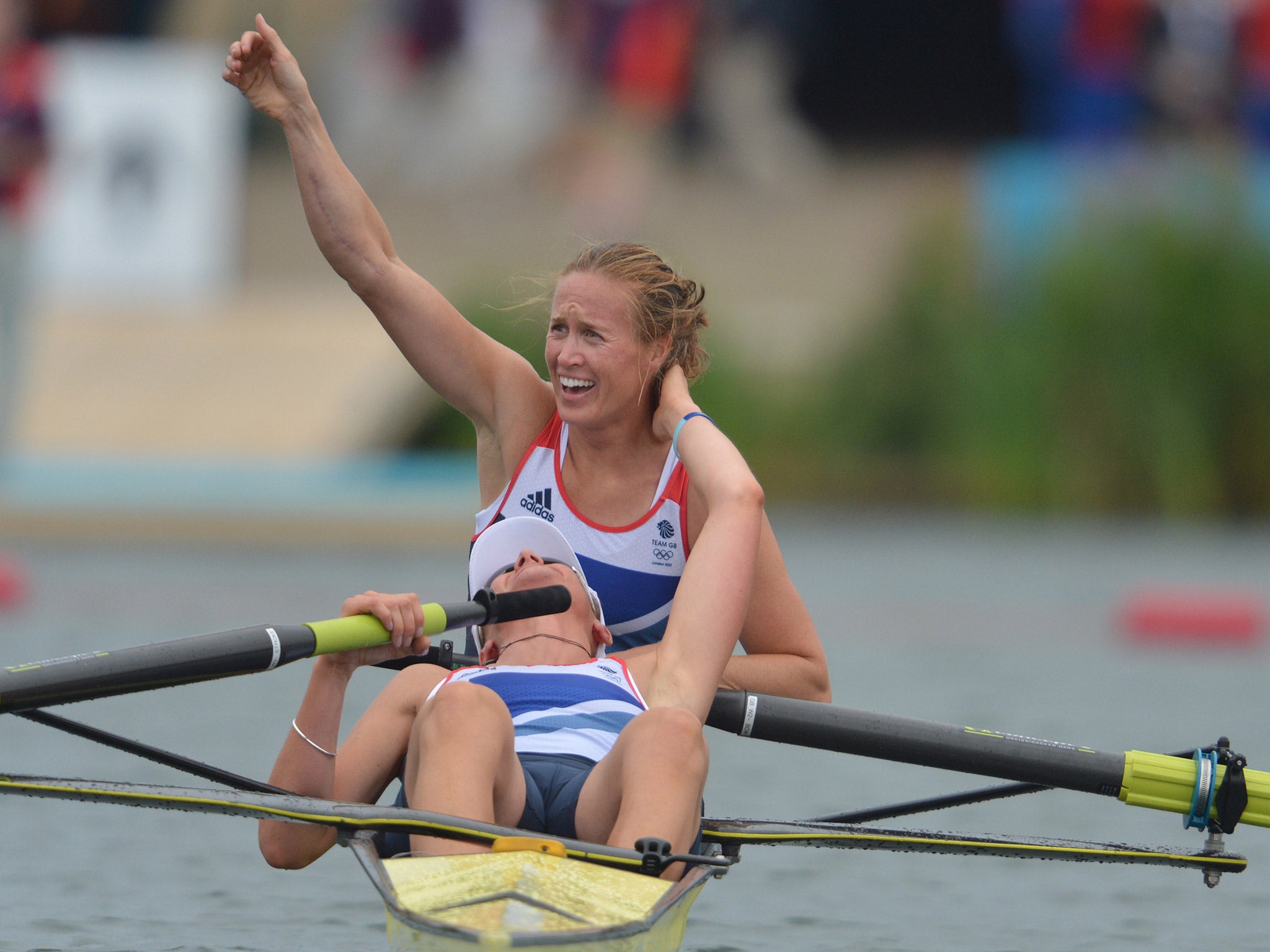 Helen Glover and Heather Stanning clinched Team GB's first gold medal at London 2012