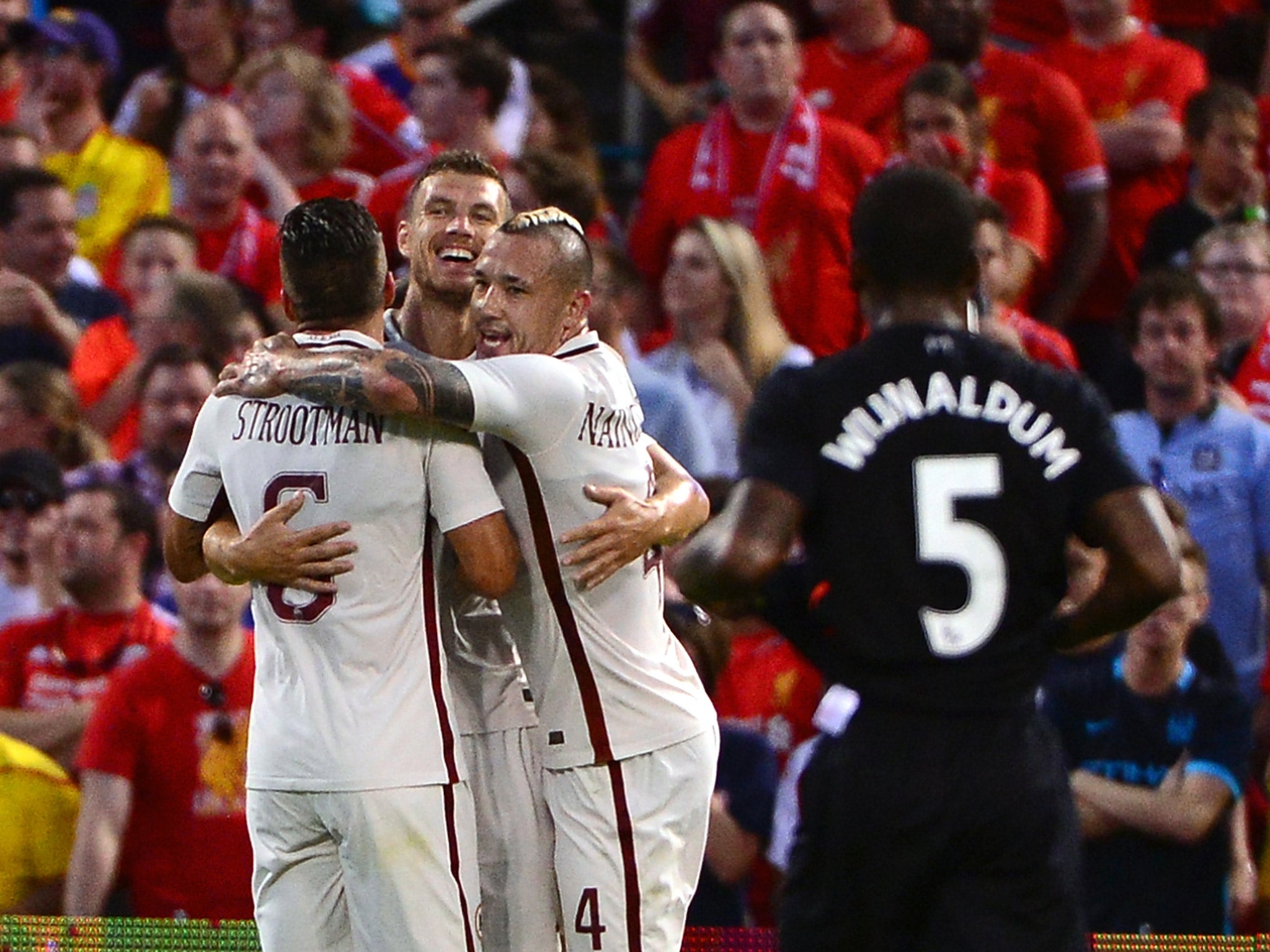 Former Manchester City striker Edin Dzeko scored the opening goal