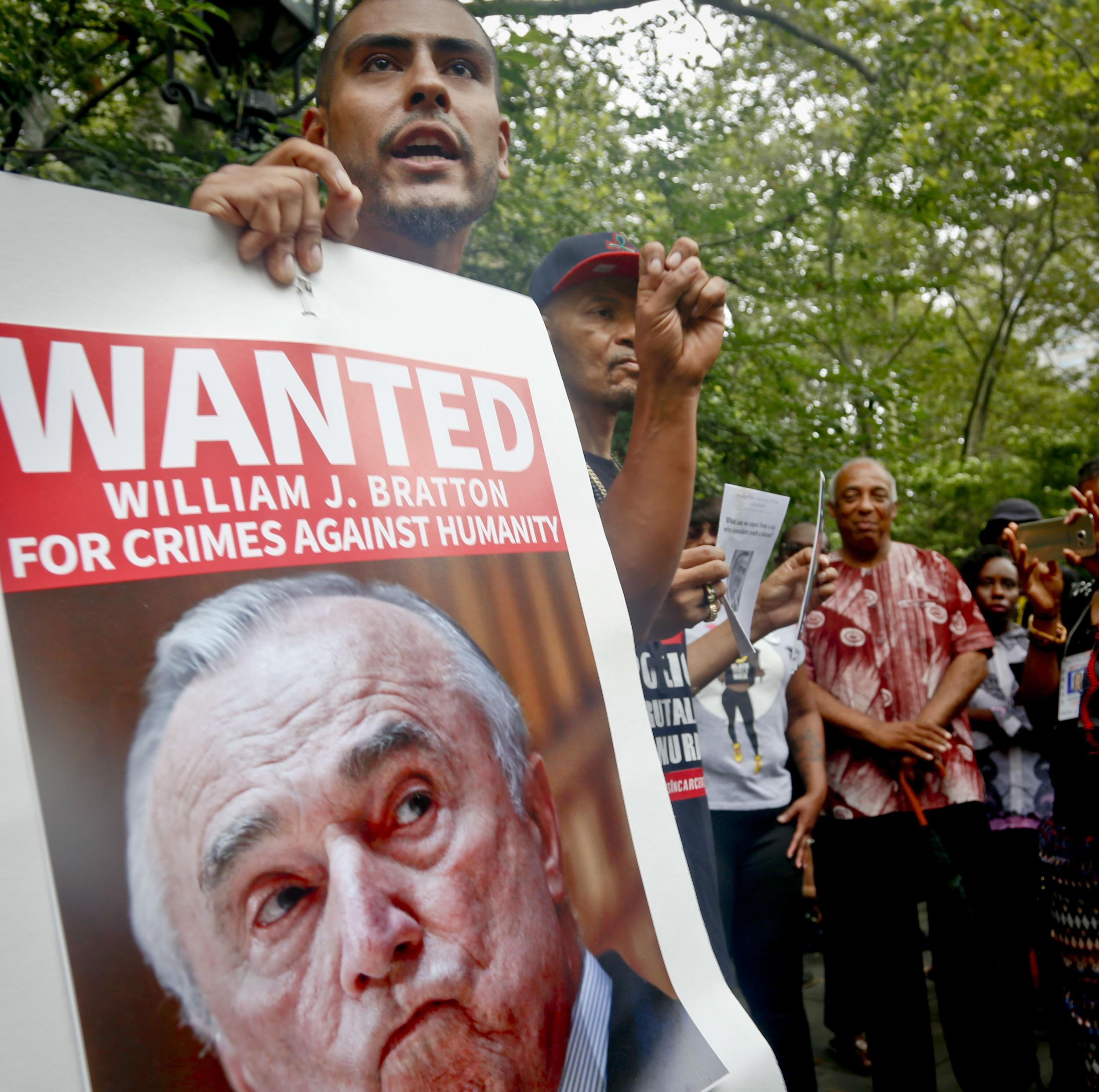 New Yorkers were angry over police shootings and blamed Mr Bratton