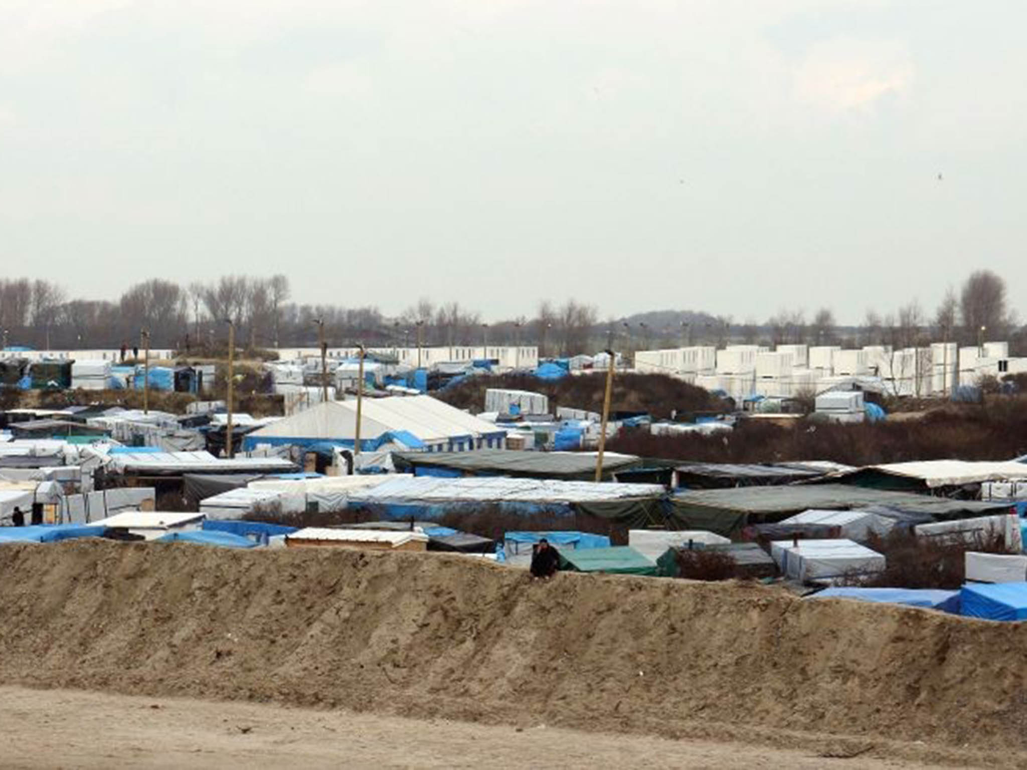 The Jungle refugee camp in Calais