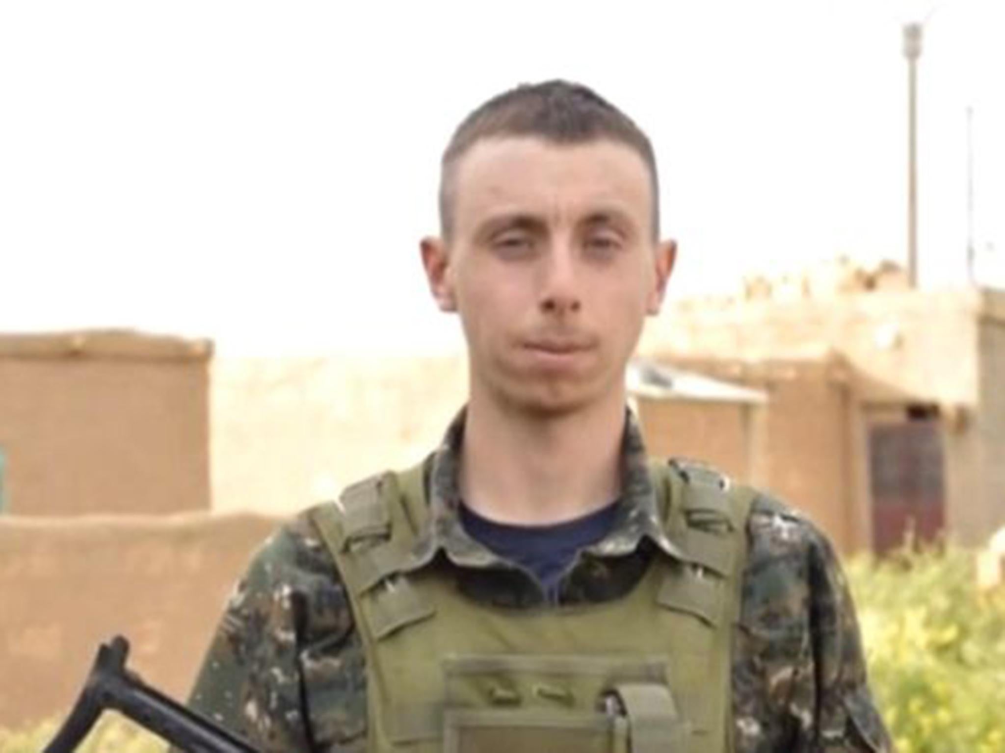 Dean Carl Evans, a British volunteer in the YPG, was killed fighting against Isis earlier this year