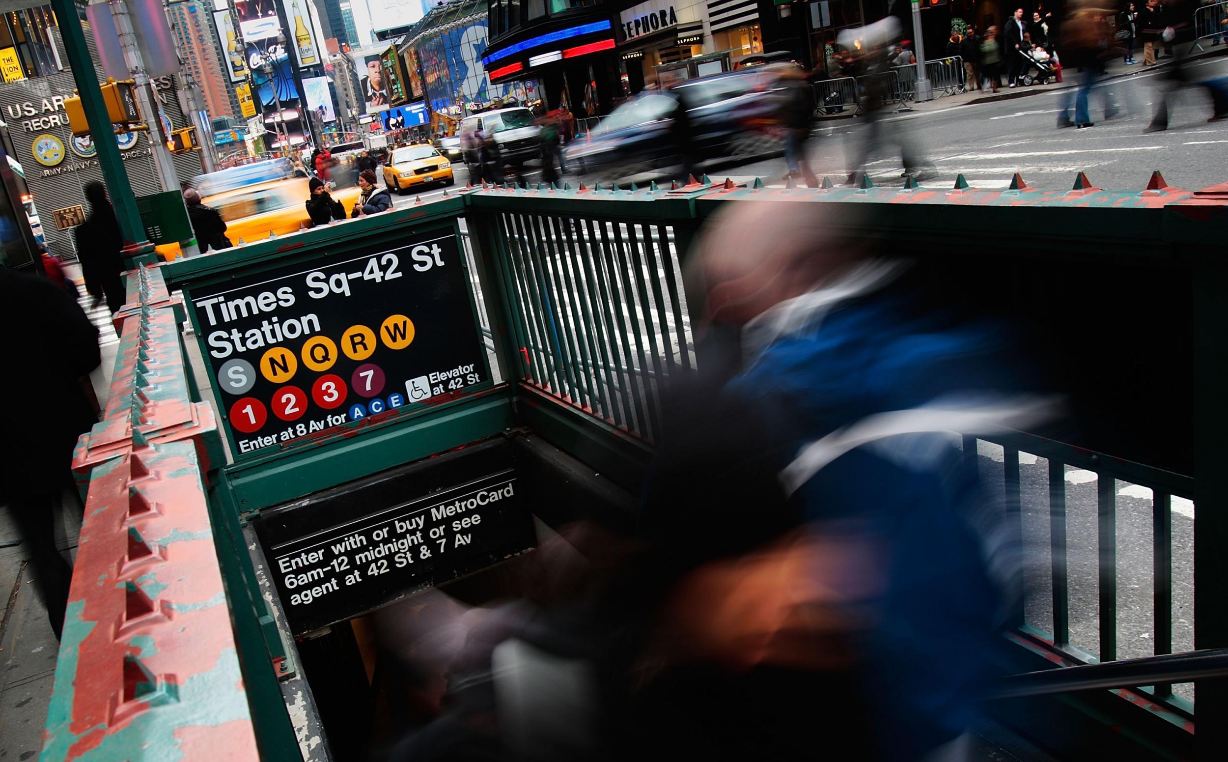 The New York subway is a cheap way to get into town from JFK Airport