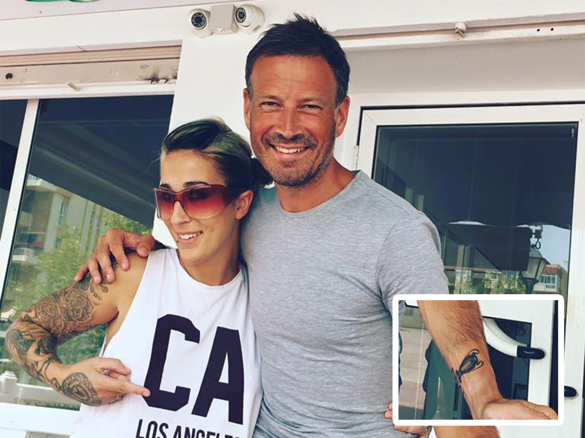 Clattenburg and his Champions League trophy tattoo