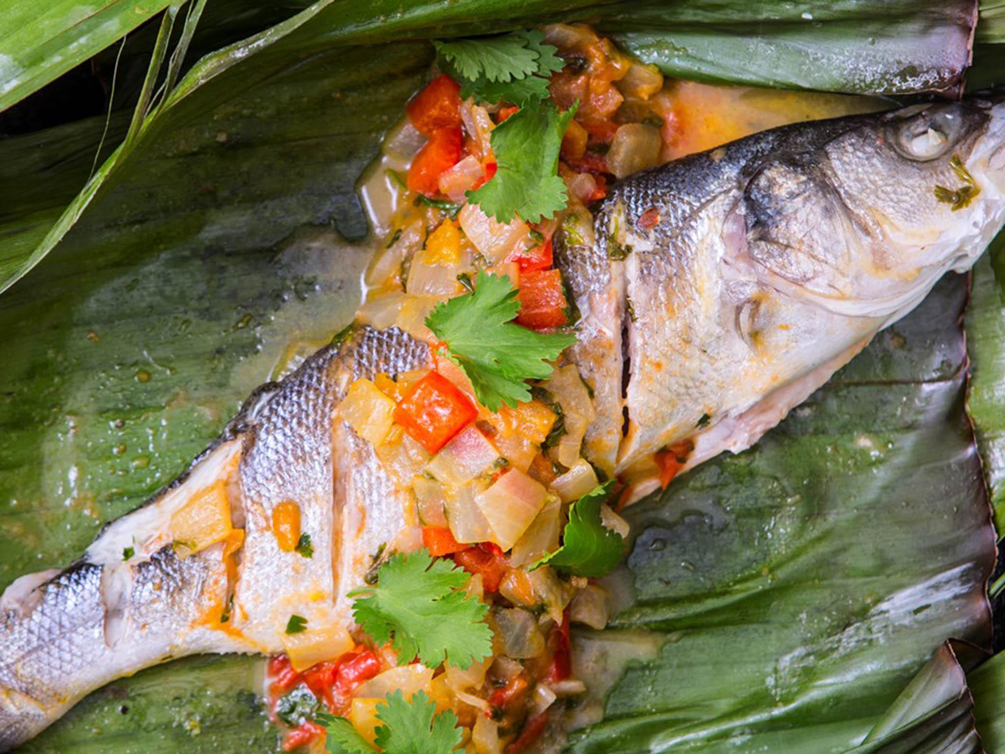 Based on a simple recipe, the fish is given an acidity from citrus fruits