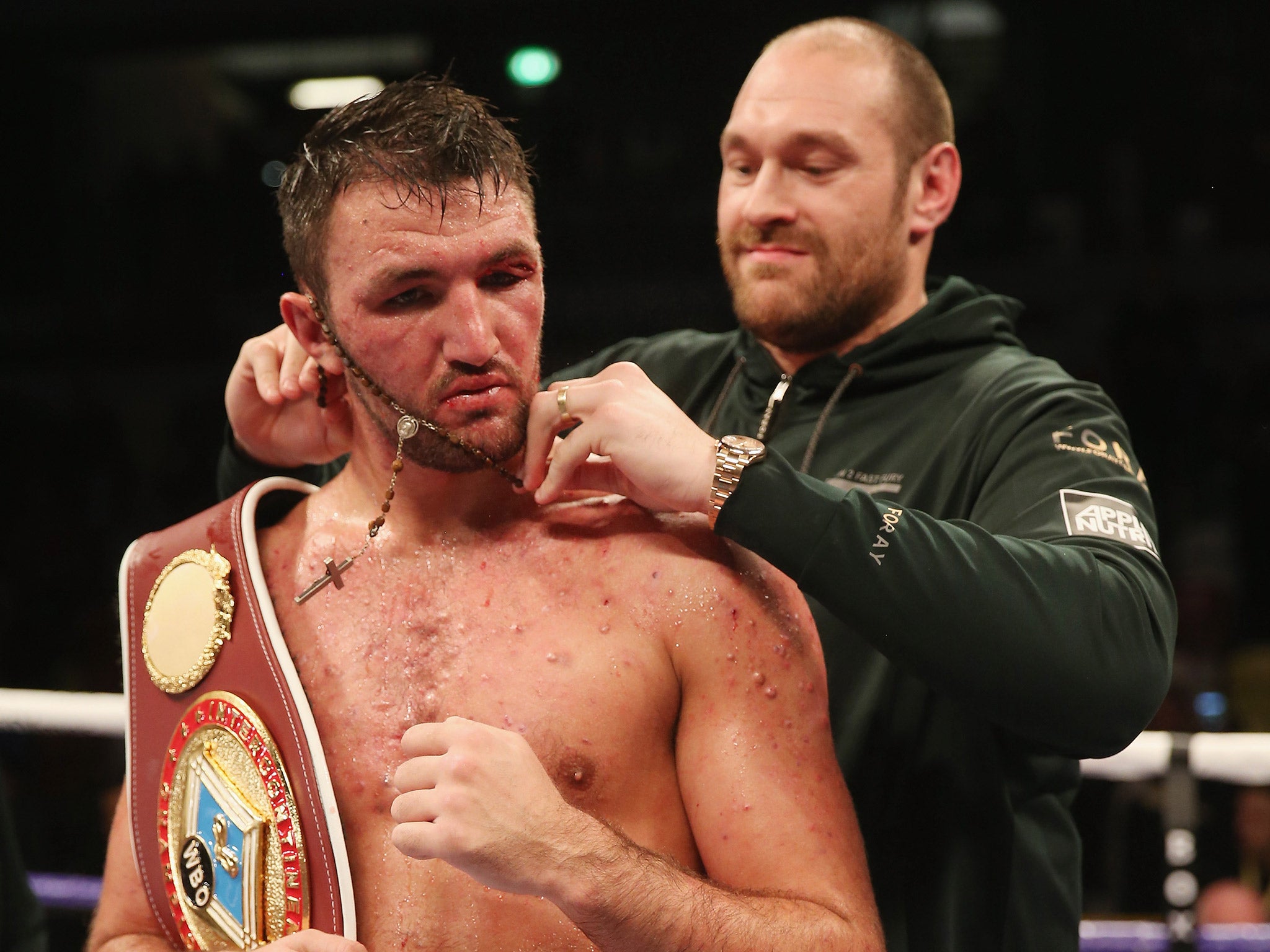 Hughie Fury is also alleged to have tested positive for nandrolone