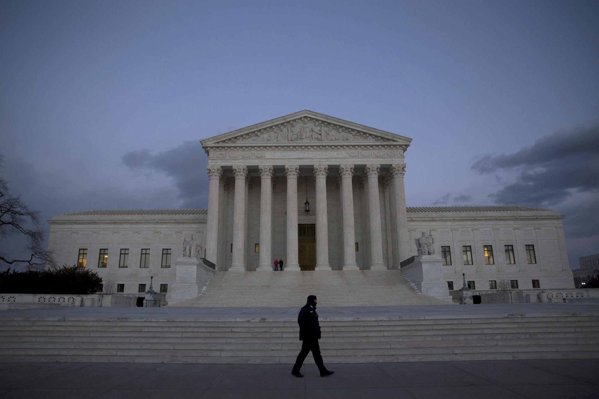 The US Supreme Court building in Washington DC