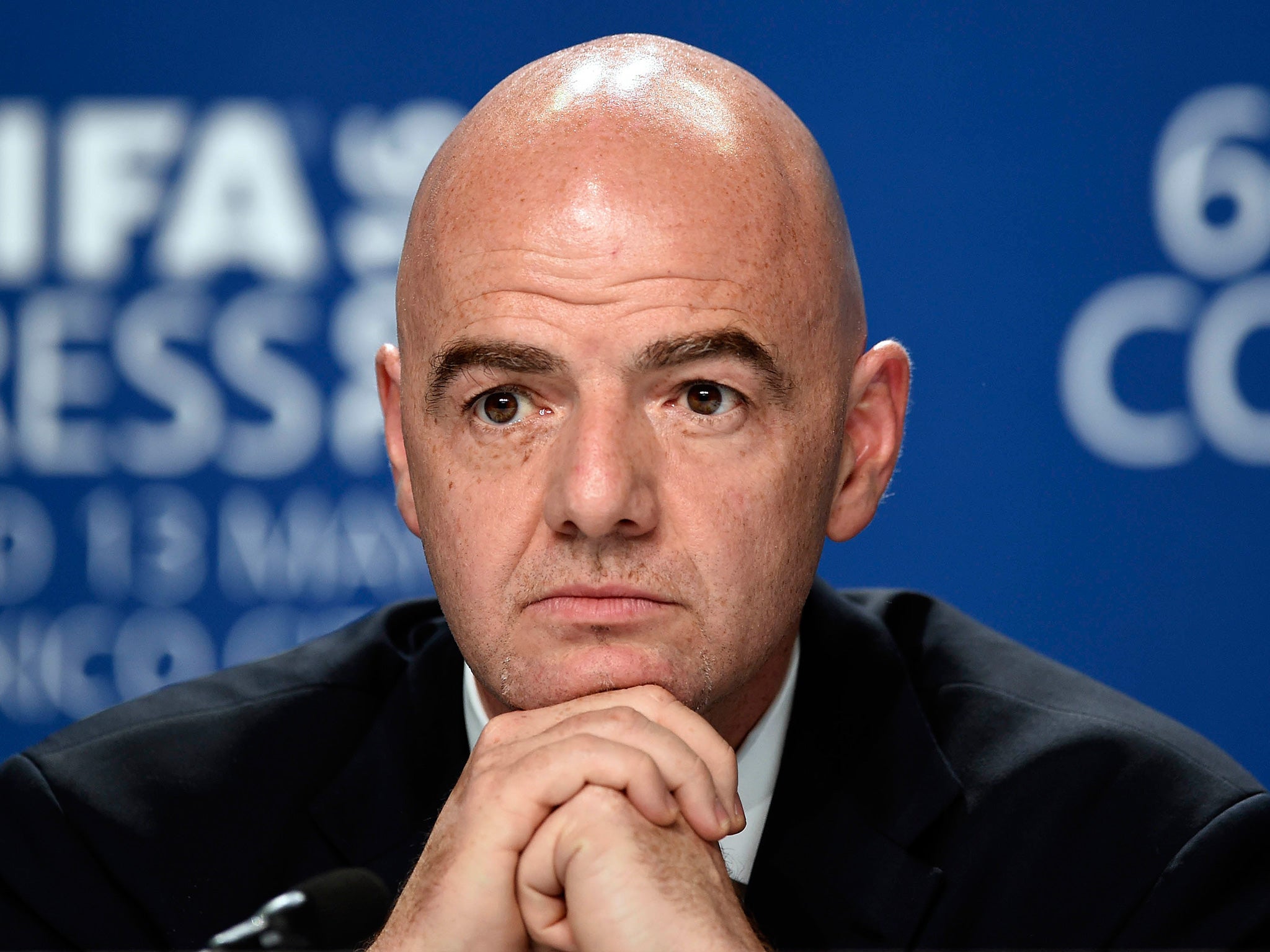 Infantino was elected Fifa president in February