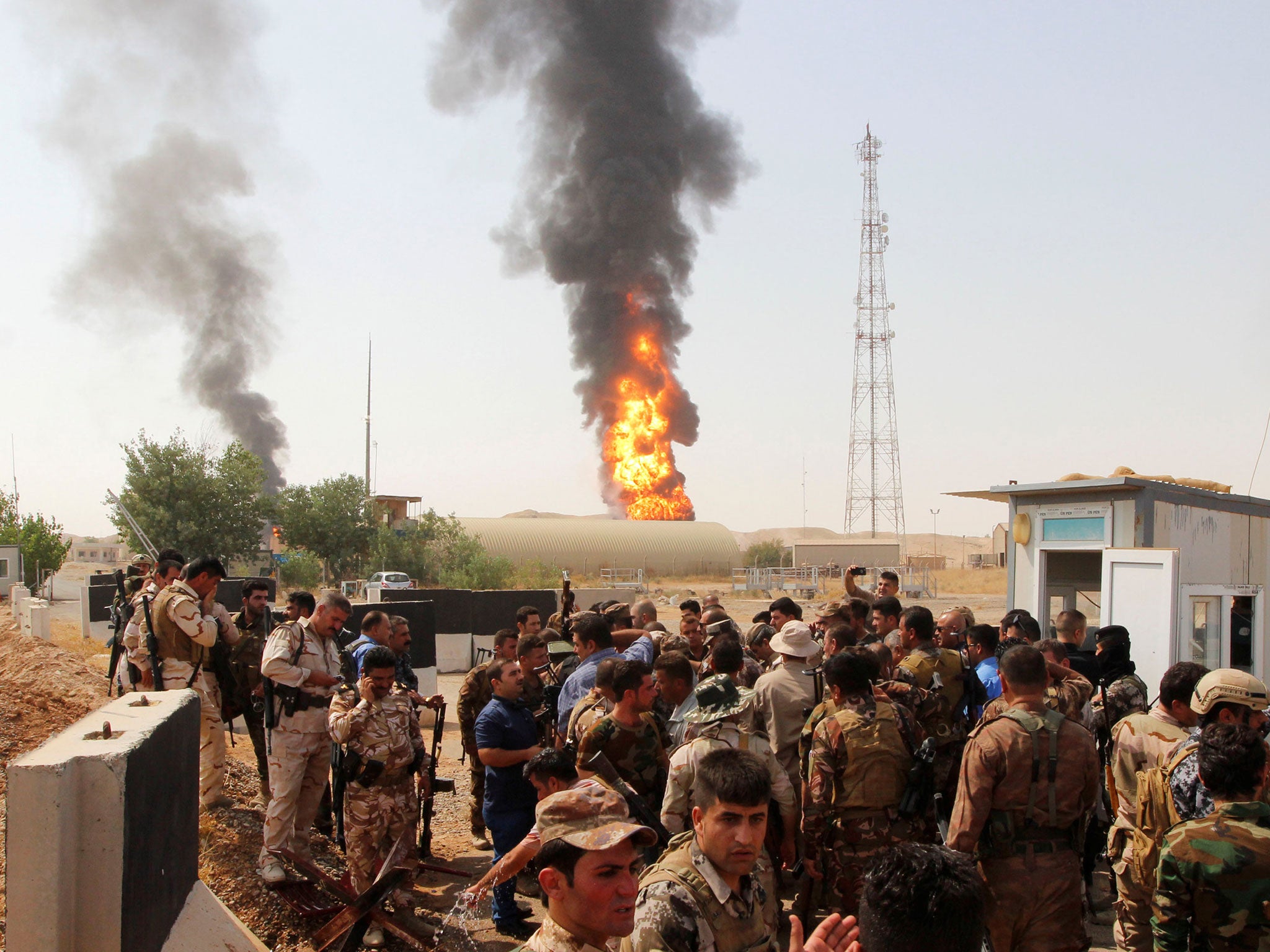 They were fleeing al-Hawija near Kirkuk, where fierce battles have been raging as Kurdish forces attempt to drive Isis out