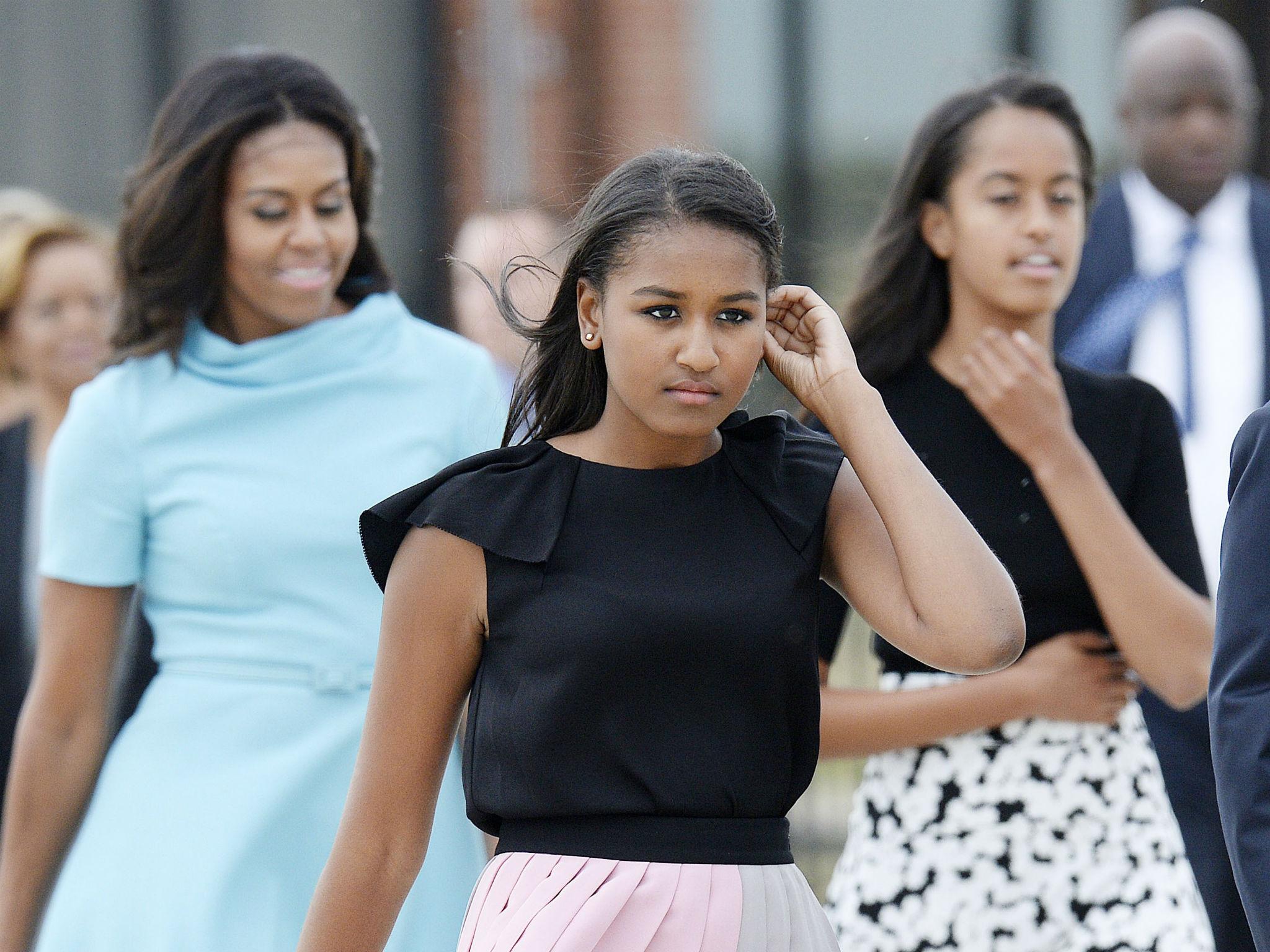 Michelle, Sasha and Malia Obama