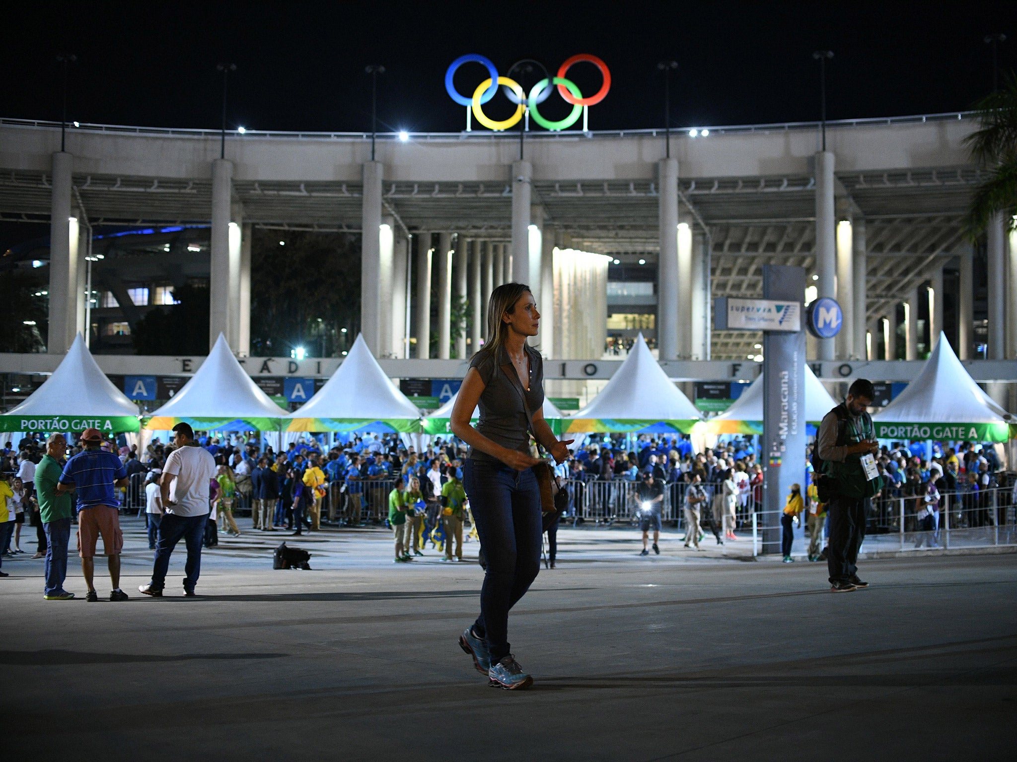 Fans were left queuing to gain entry to the Olympic Park for hours