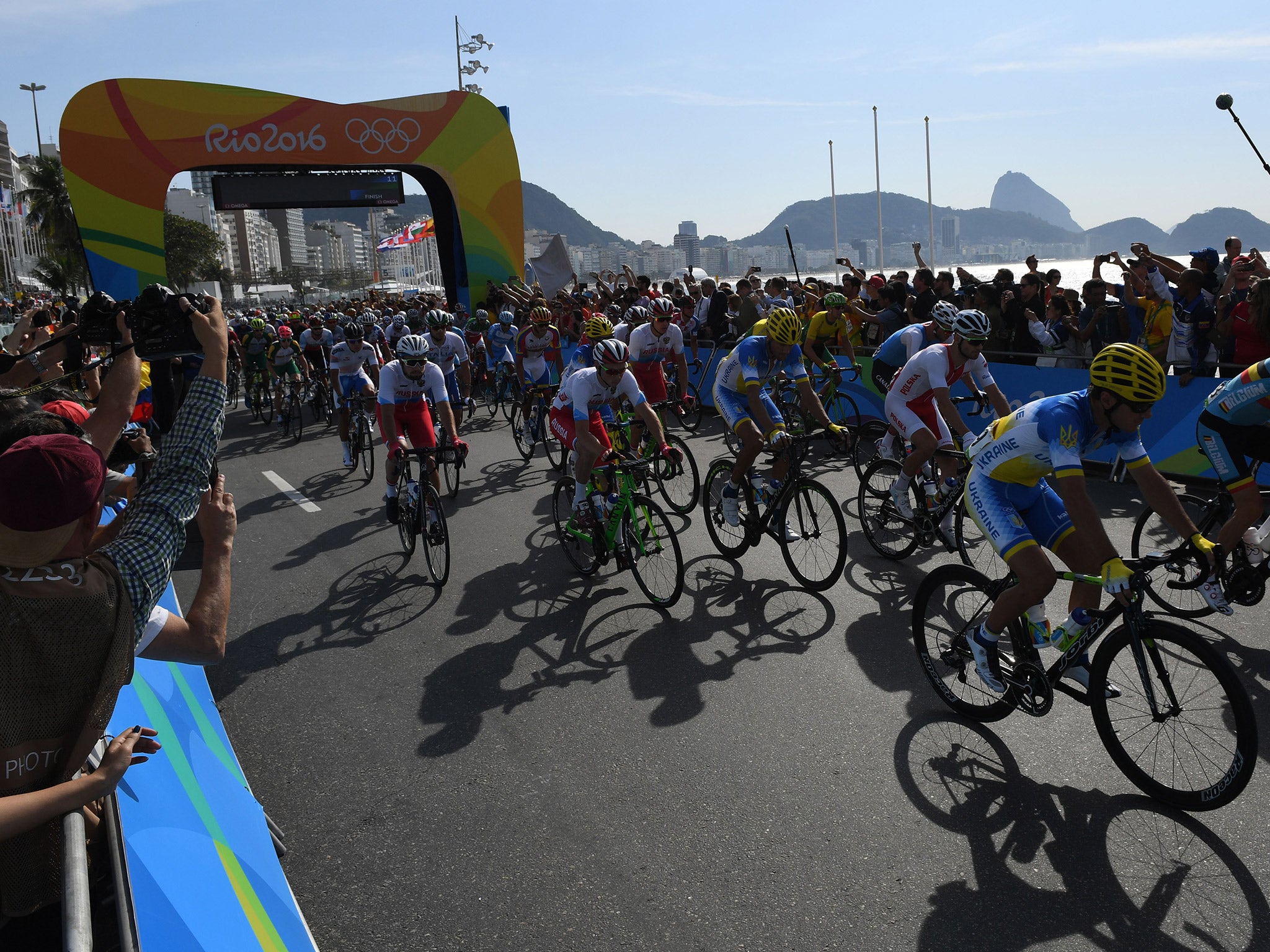 A controlled explosion by Brazil's anti-bomb squad took place near the finish line