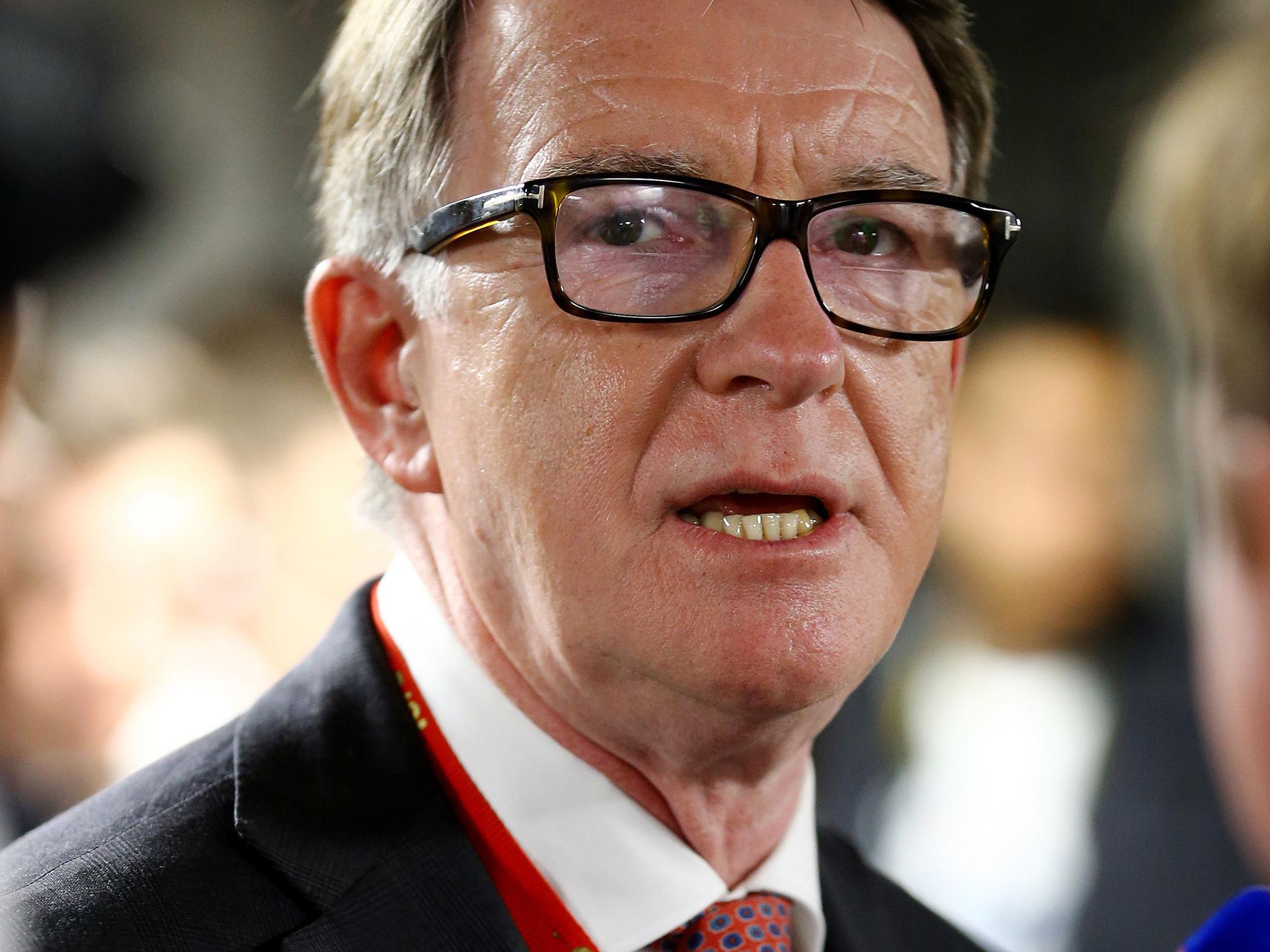 Lord Mandelson was interviewed for a BBC documentary on Brexit, to be broadcast on Monday night