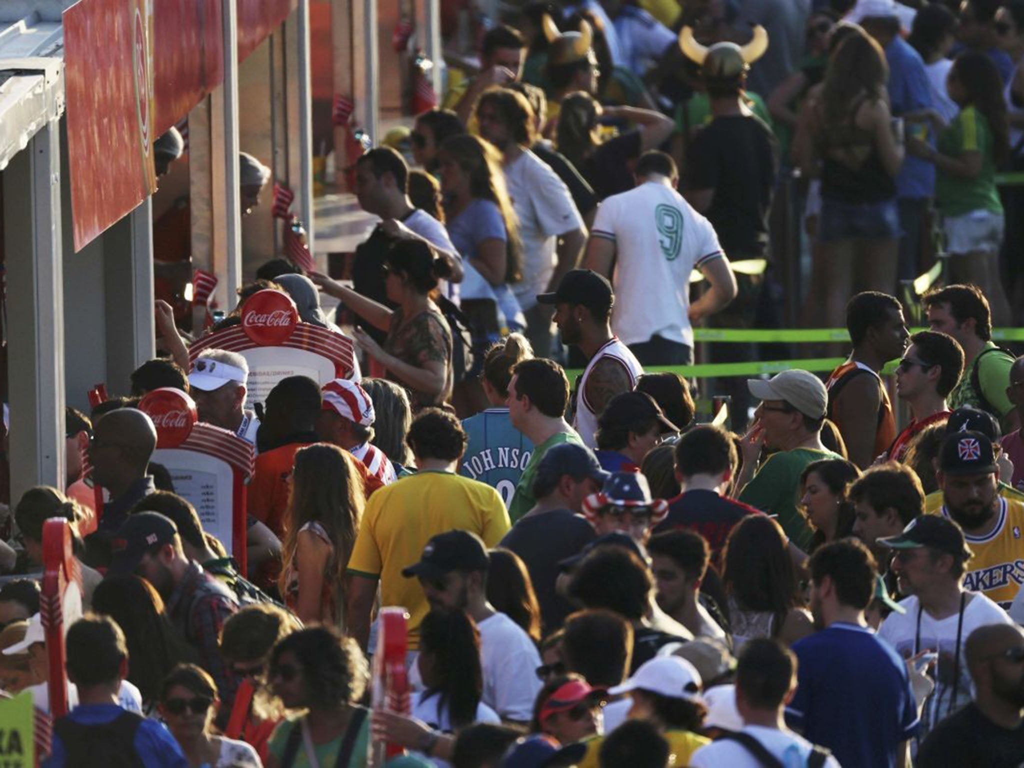 Sports fans have been reportedly missing events due to slow moving queues outside the stadiums