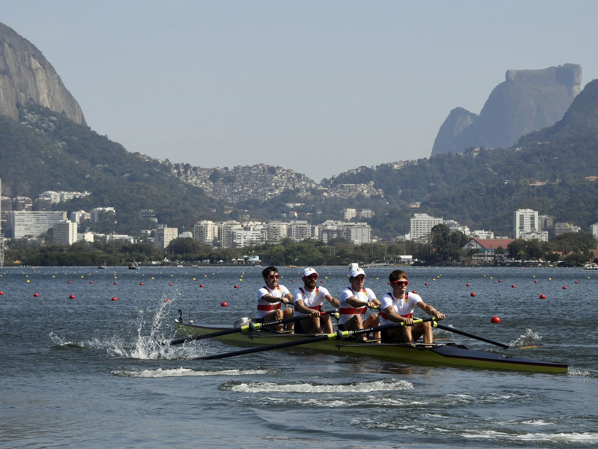 Rowing on day two was cancelled due to fears of sinking and capsizing in high winds