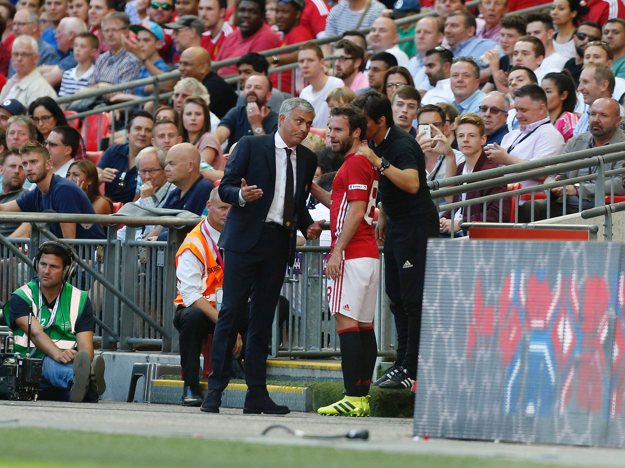 Jose Mourinho substituted Juan Mata 30 minutes after sending him on