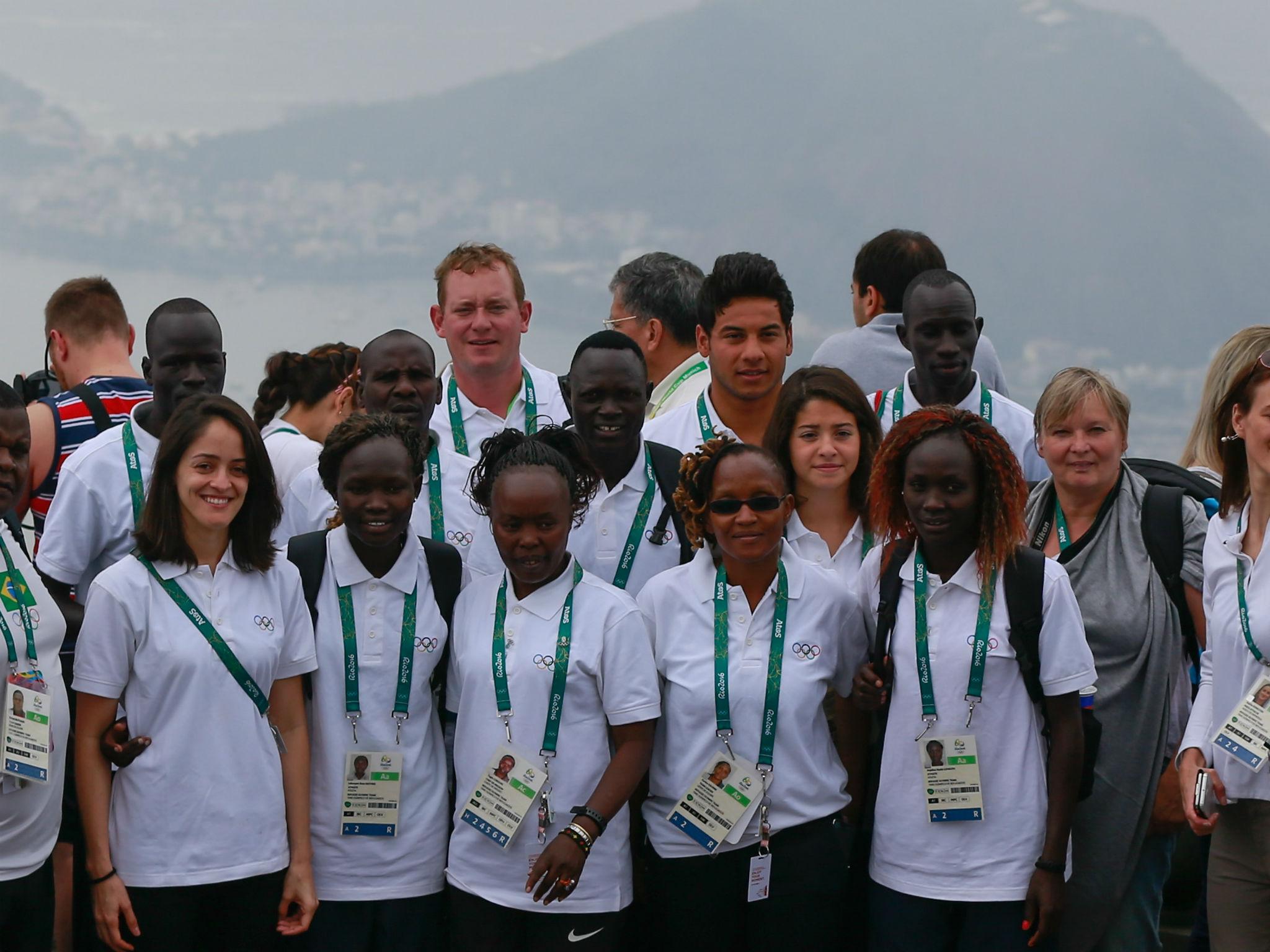 The Olympic refugee team