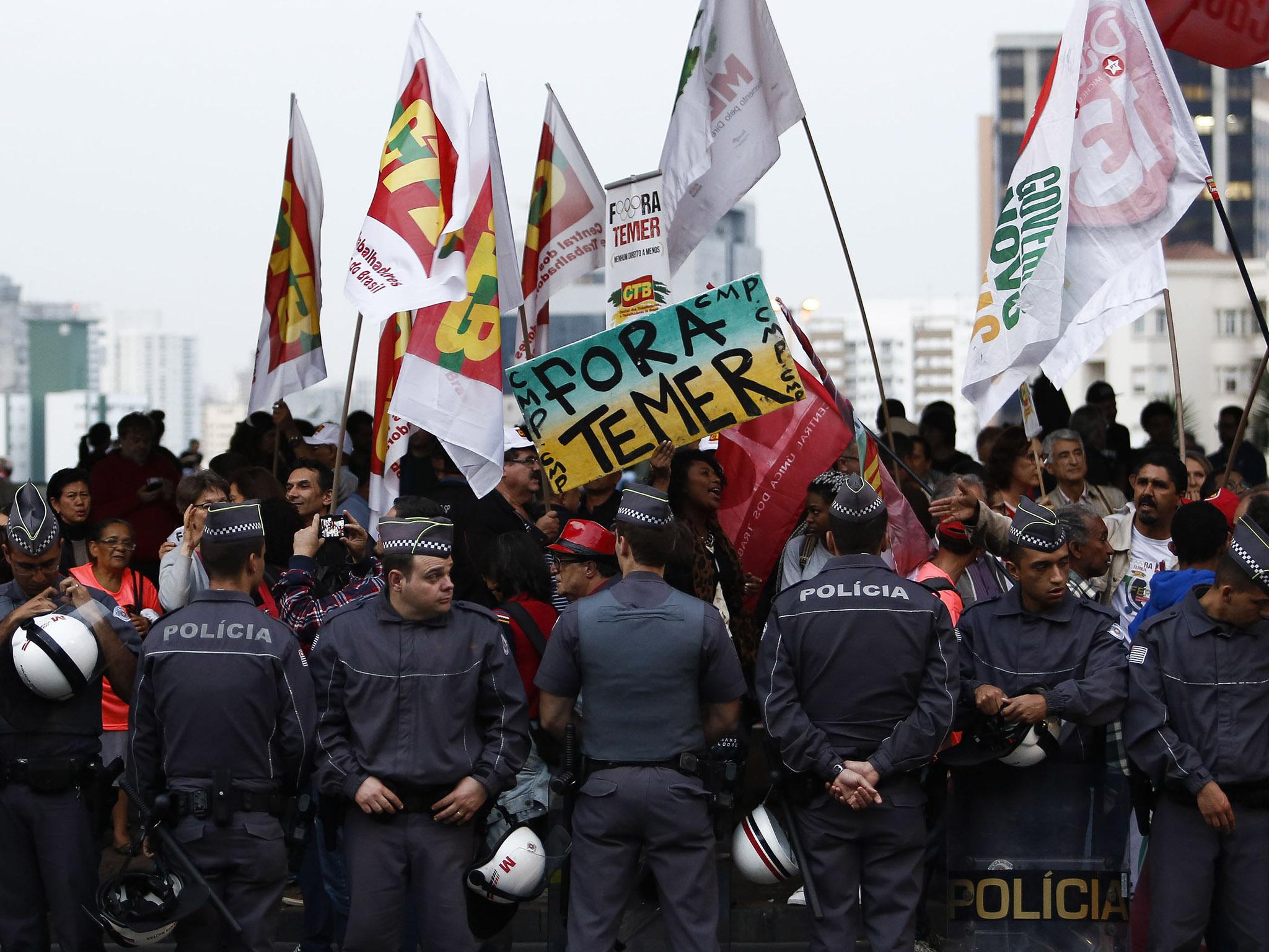 Brazil has seen frequent protests against the leadership of Dilma Roussef