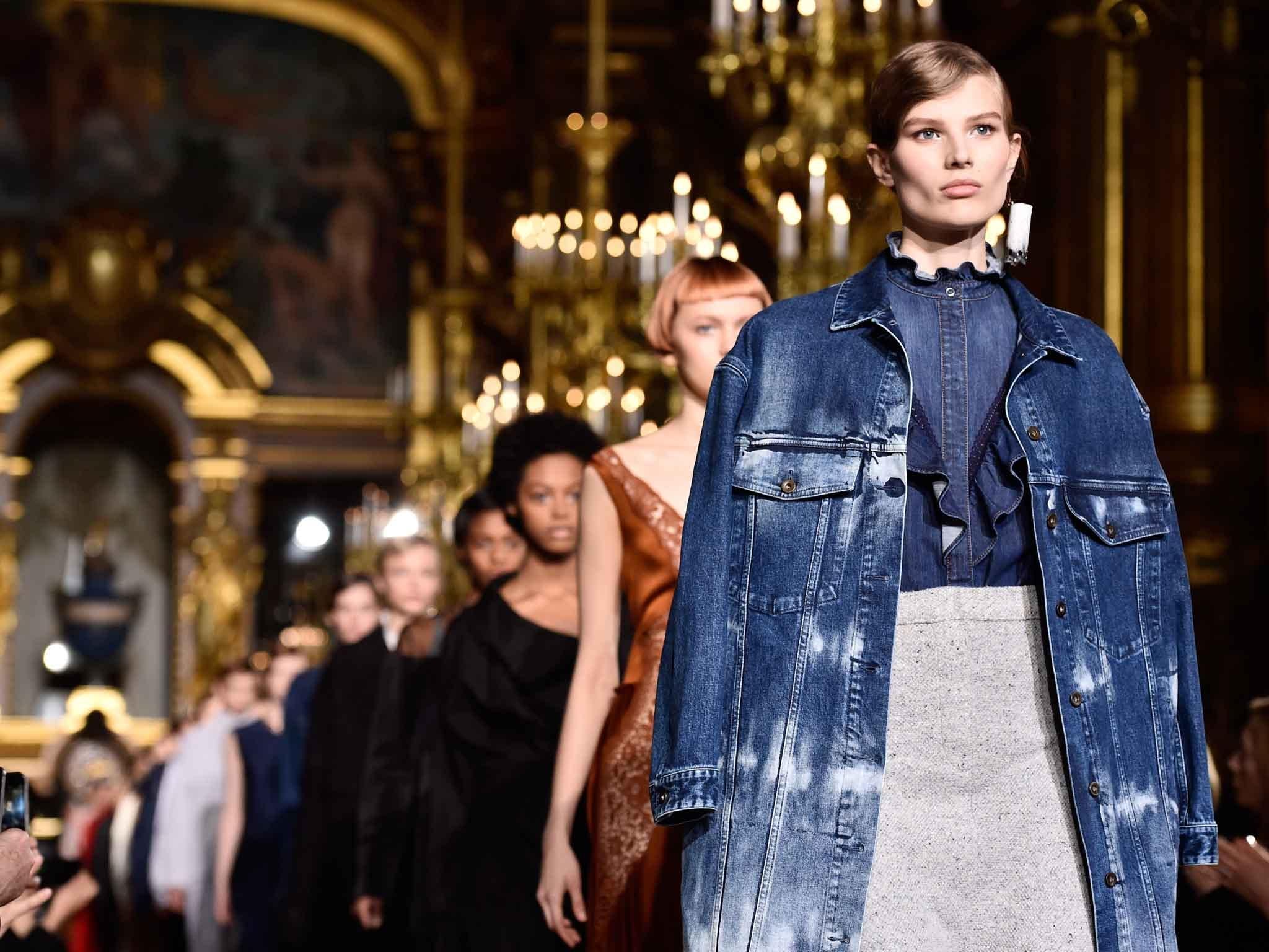 A little denim on denim never hurt anyone, as seen in this Stella McCartney Autumn Winter 2016 look