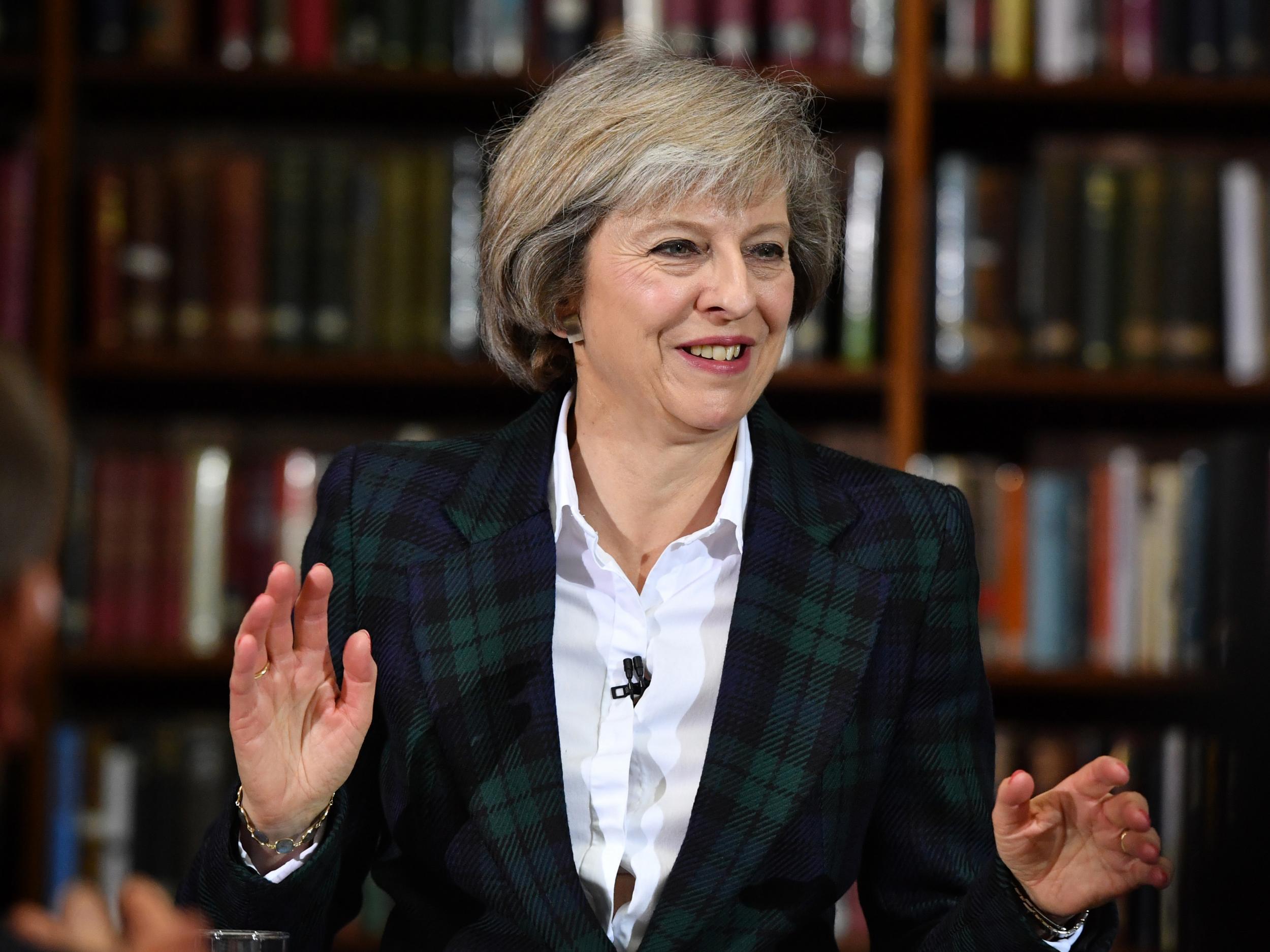 Theresa May's 'favourable' rating is up 13 points