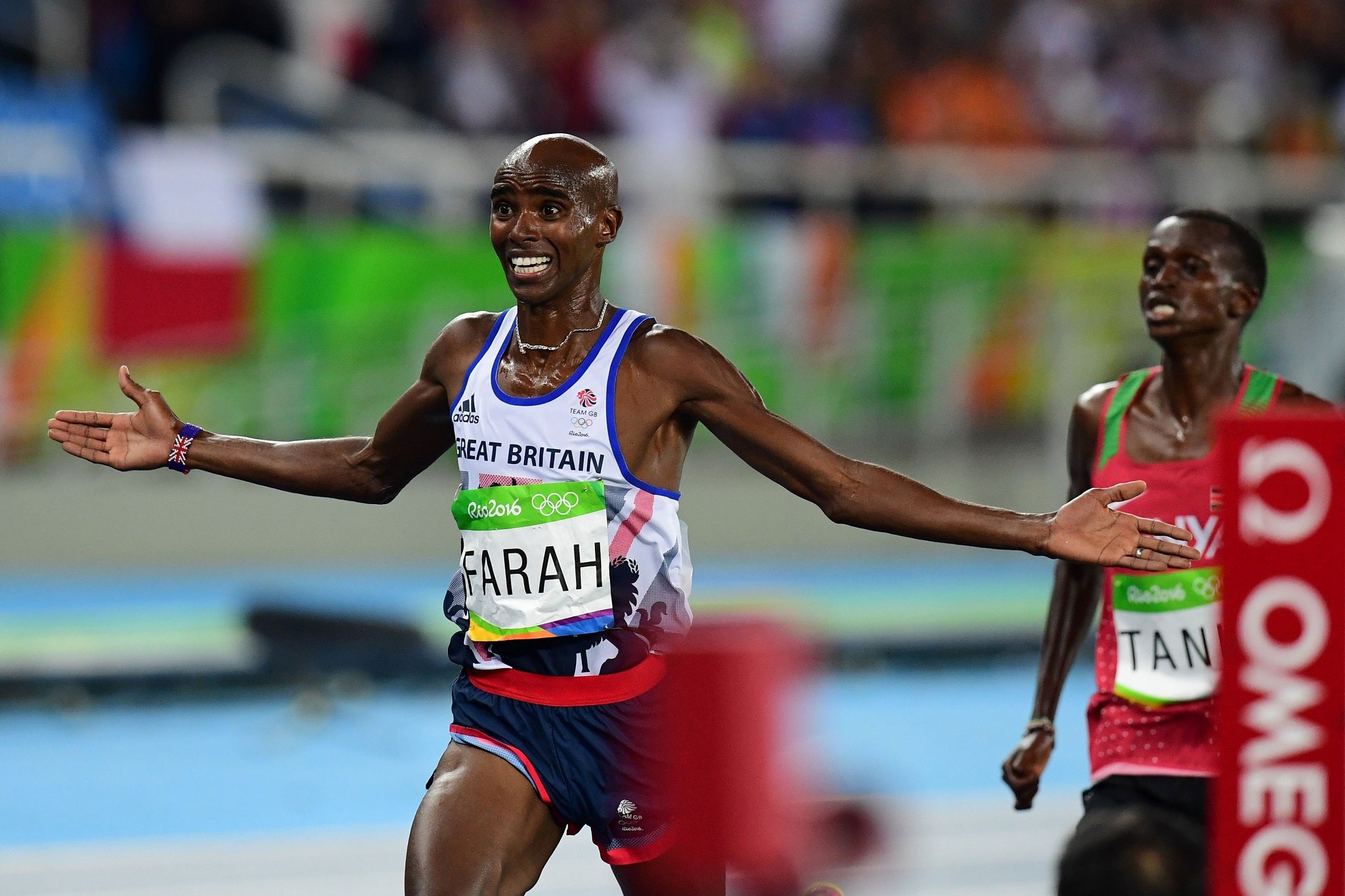 The Briton was asked about his links to coach Jama Aden after retaining his 10,000m title