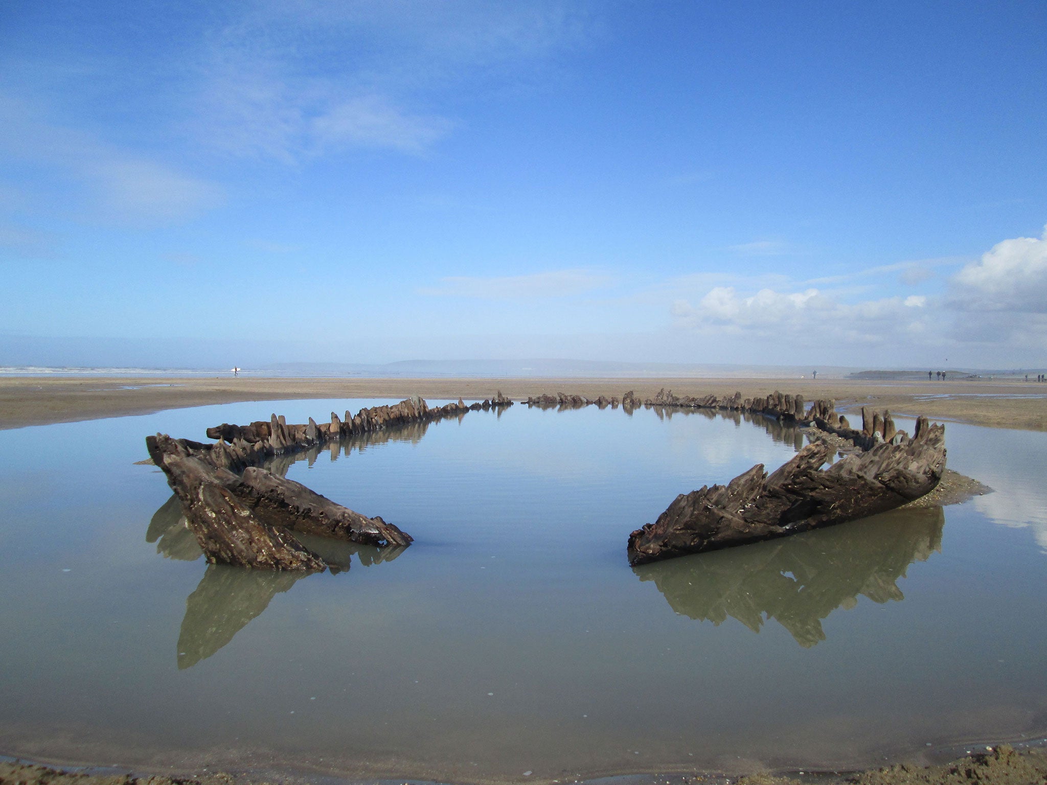 The Westward Ho! Wreck on Northam Burrows Sands in North Devon is one of the sites that has been given special status