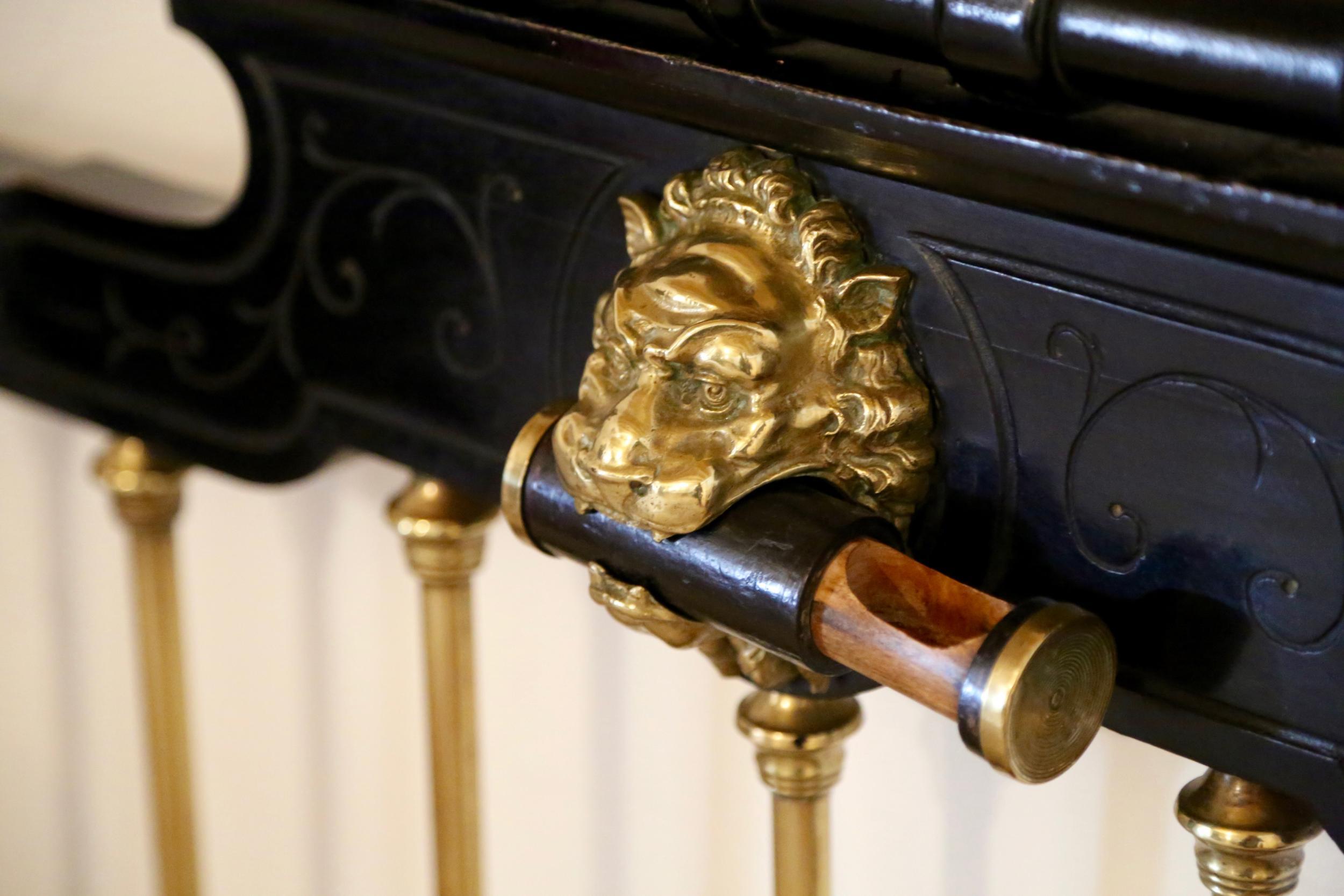 The lion's head ashtray in the bedroom of Lorca’s parents, possibly the resting place for a post-coital cigar