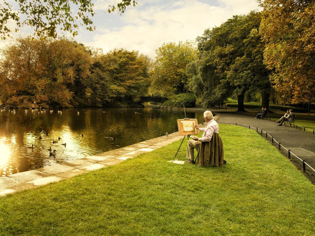 St Stephen's Green is reputed to be the largest city square in Europe