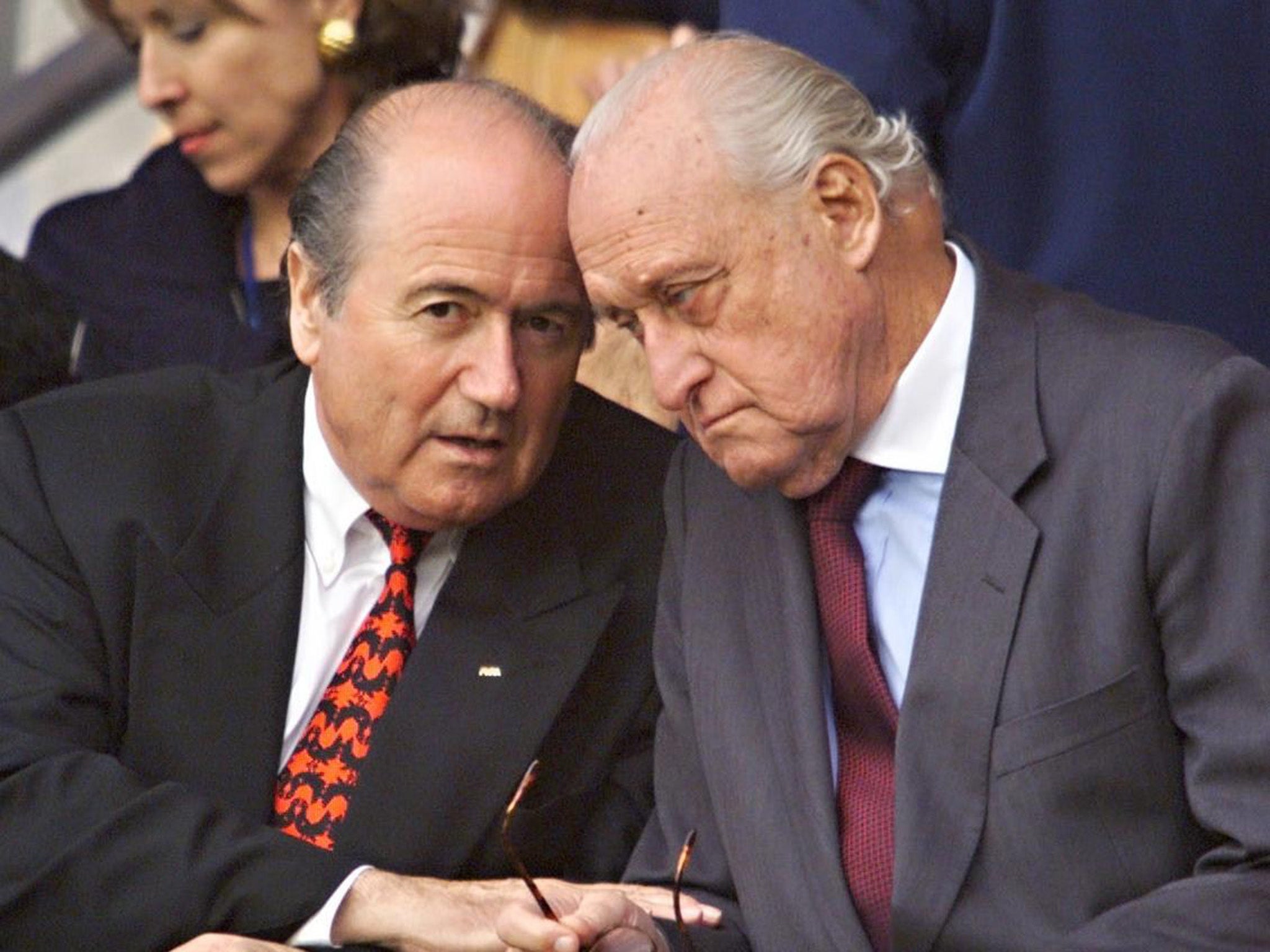 Sepp Blatter, left, was Havelange's protégé at Fifa