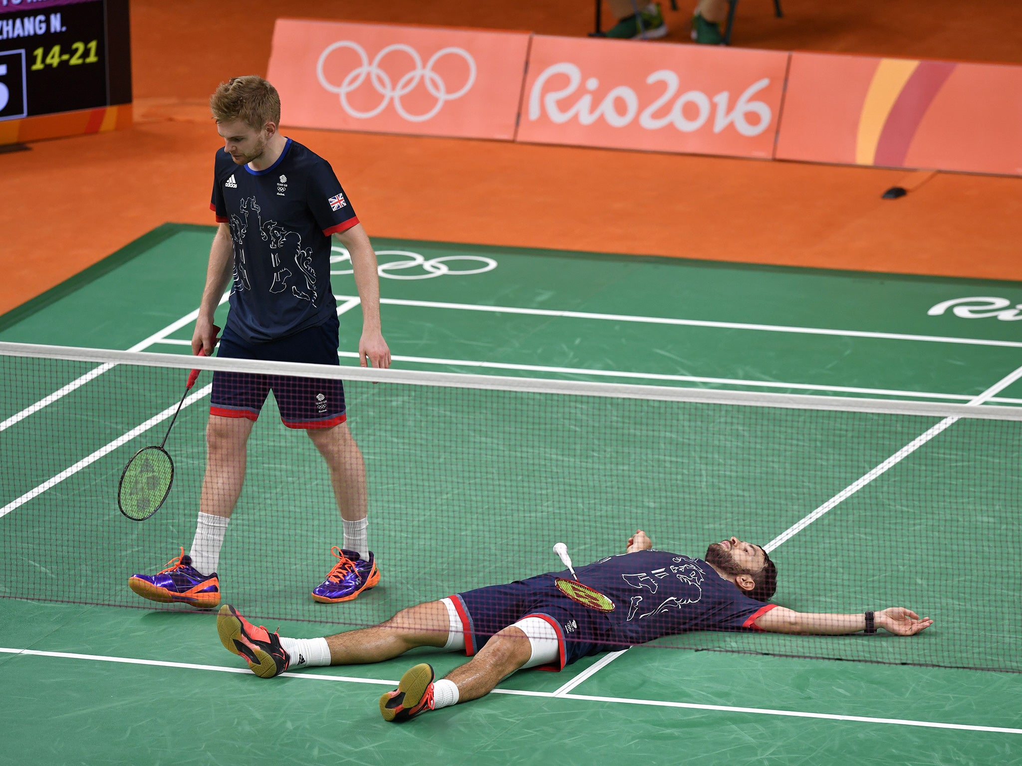 Ellis and Langridge suffered defeat to China’s Fu Haifeng and Zhang Nan