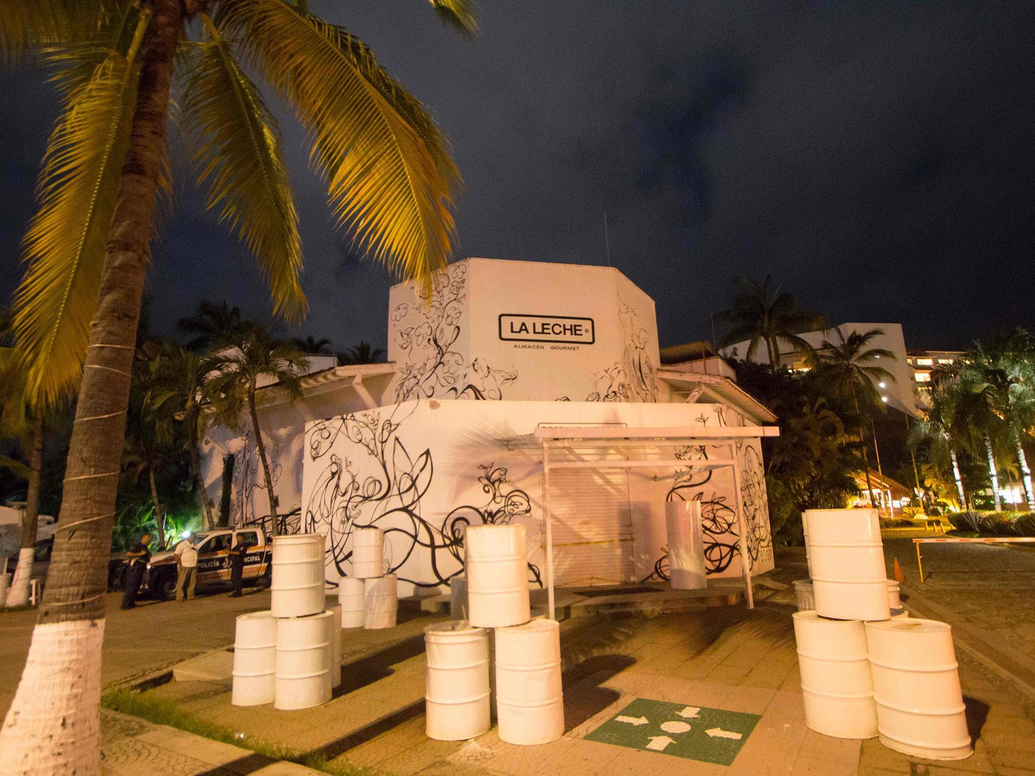 The restaurant "La Leche" (The Milk) in Puerto Vallarta, in the western Mexican state of Jalisco, where Jesus Alfredo Guzman Salazar, son of drug lord Joaquin "El Chapo" Guzman, was among a group kidnapped