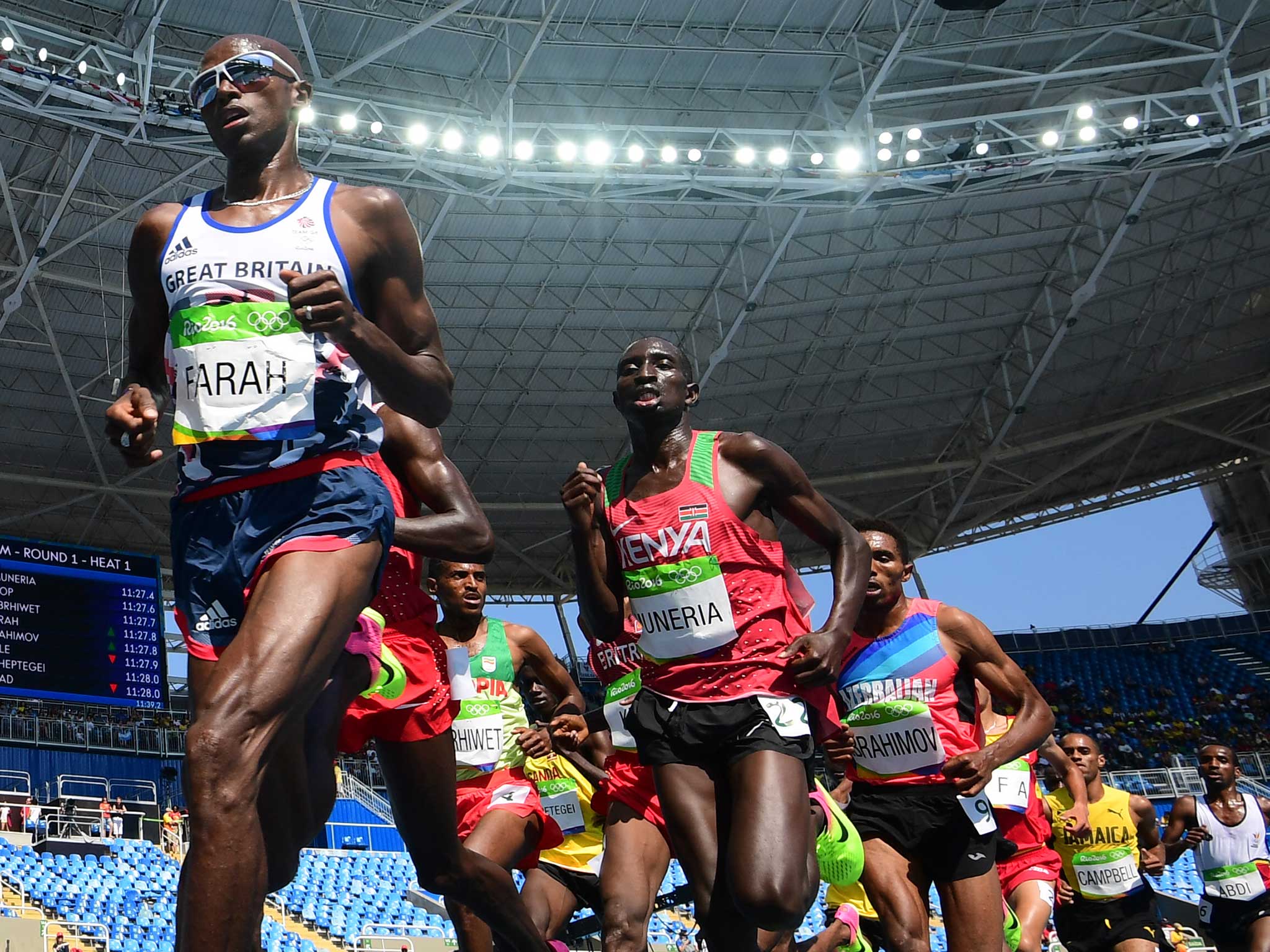 Mo Farah will hope to secure an Olympic double-double in the 5,000m final